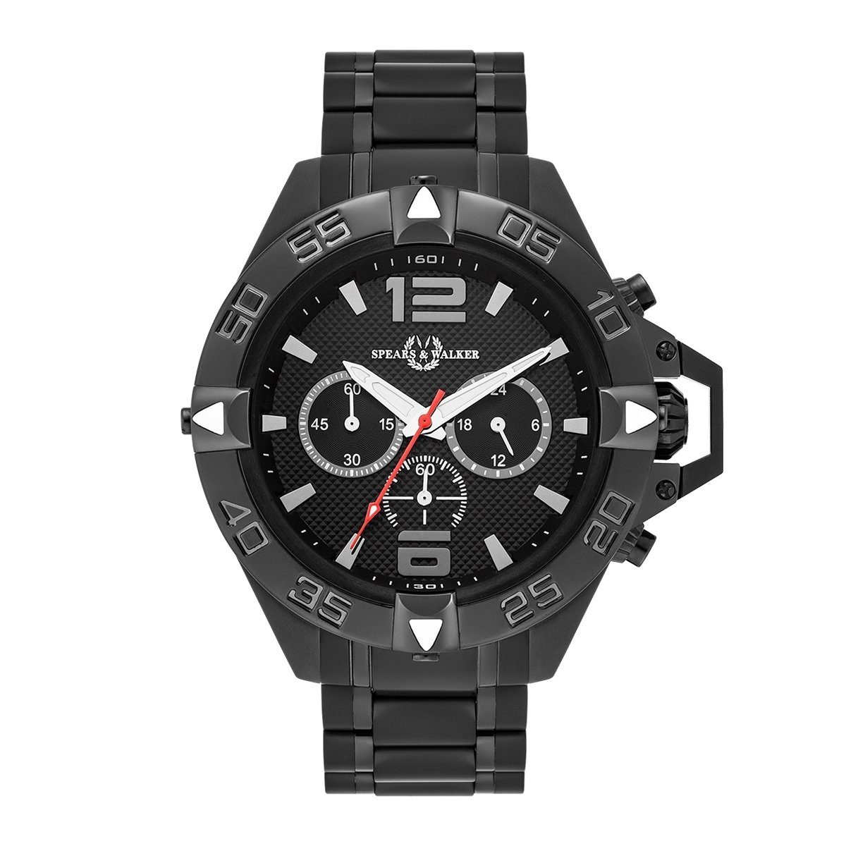 Spears & Walker Quarzuhr Varus II schwarz, mit schwarzer IP-Beschichtung günstig online kaufen