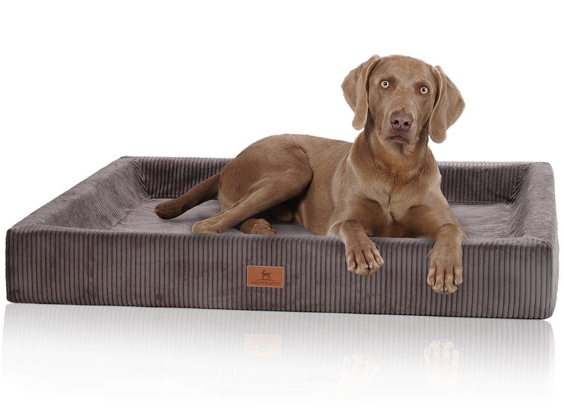 Knuffelwuff Tierbett Hundebett aus Cord Santiago, Orthopädisch