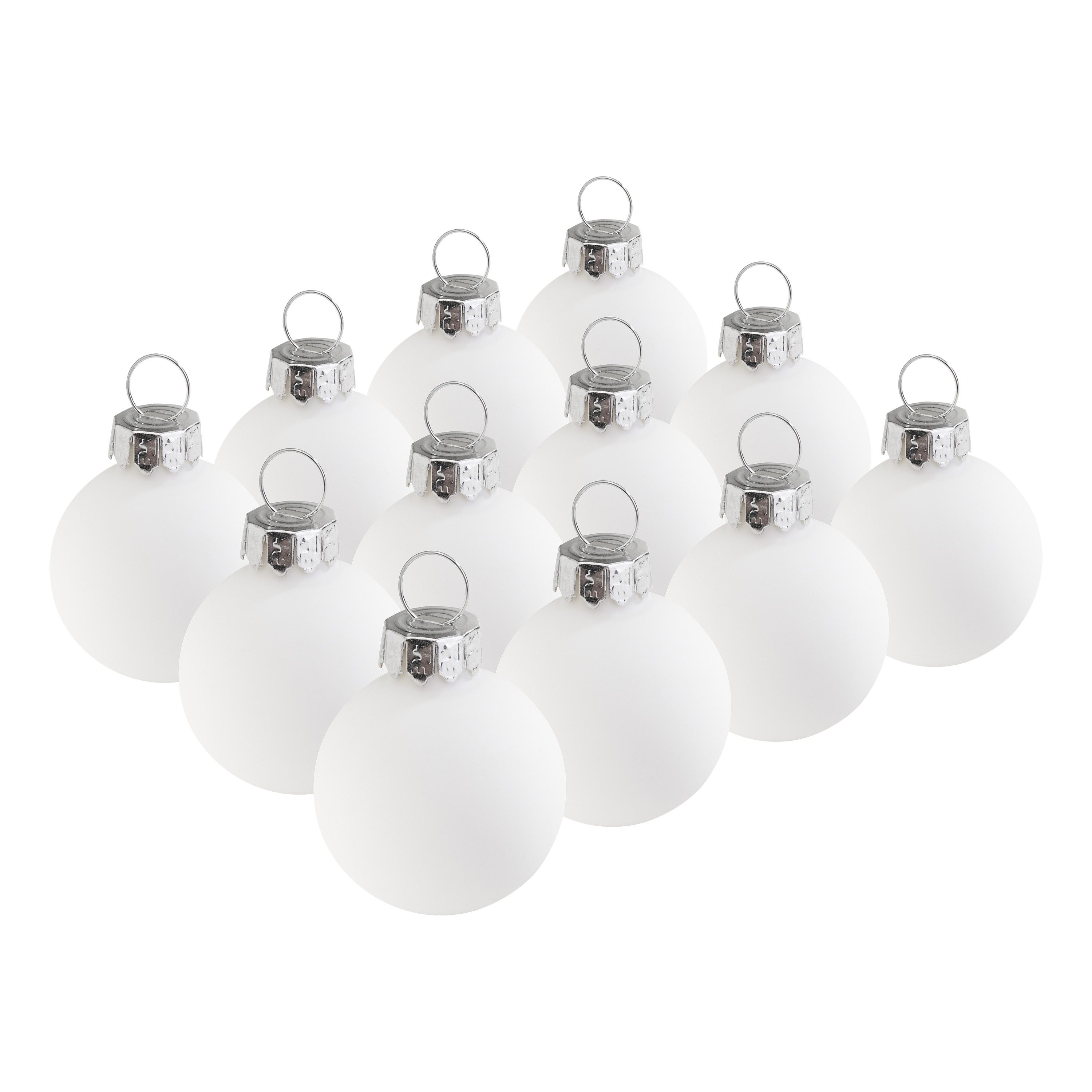 VBS Weihnachtsbaumkugel Mini, aus Kunststoff, Ø 3 cm