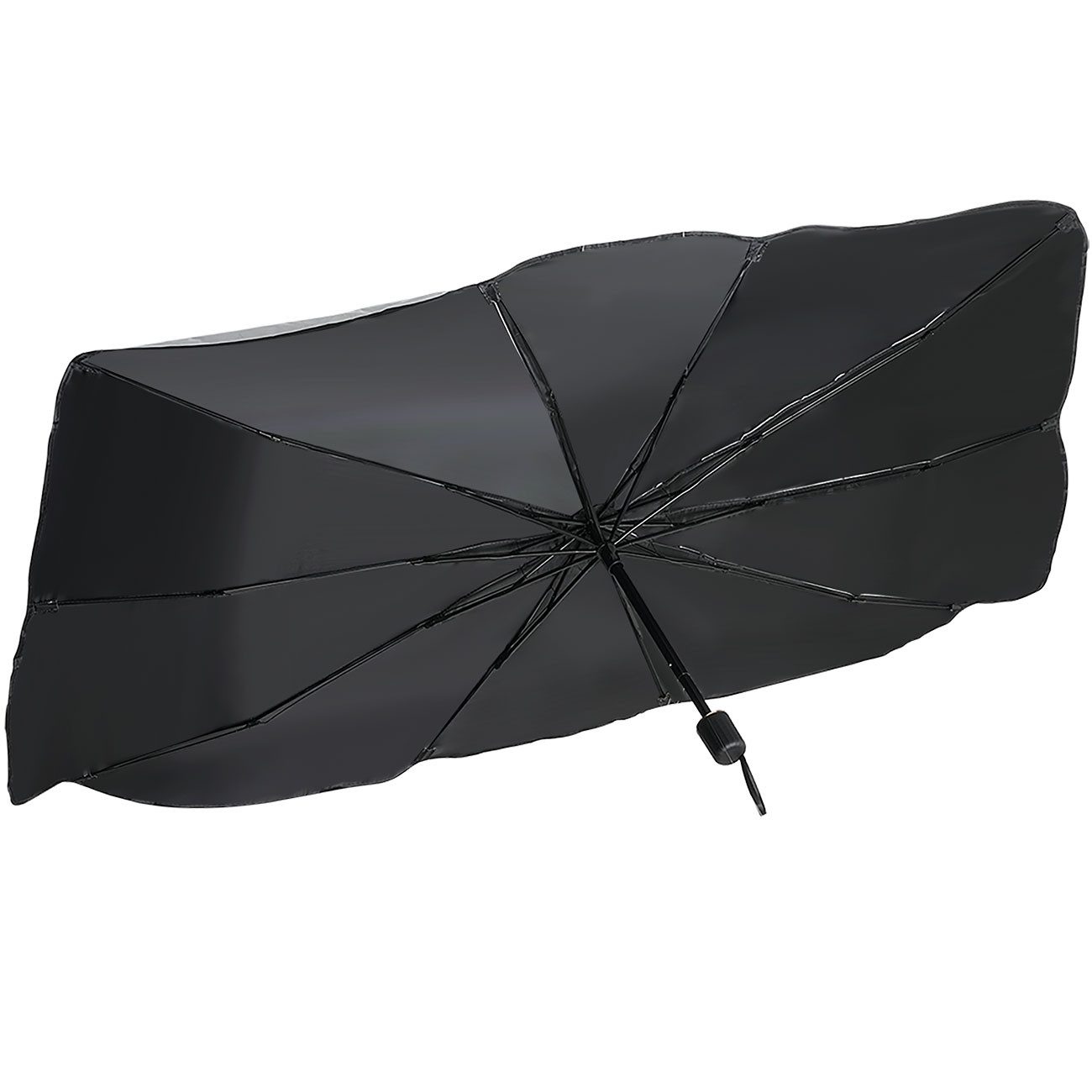 shop'n smile ideoon Autosonnenschutz Wärmeisolierender Sonnenschutz für Windschutzscheibe 115x63cm UV50+, (1-St., 1er-Set & 2er-Set), inkl. Tasche/faltbar/Frontscheiben-Innenmontage