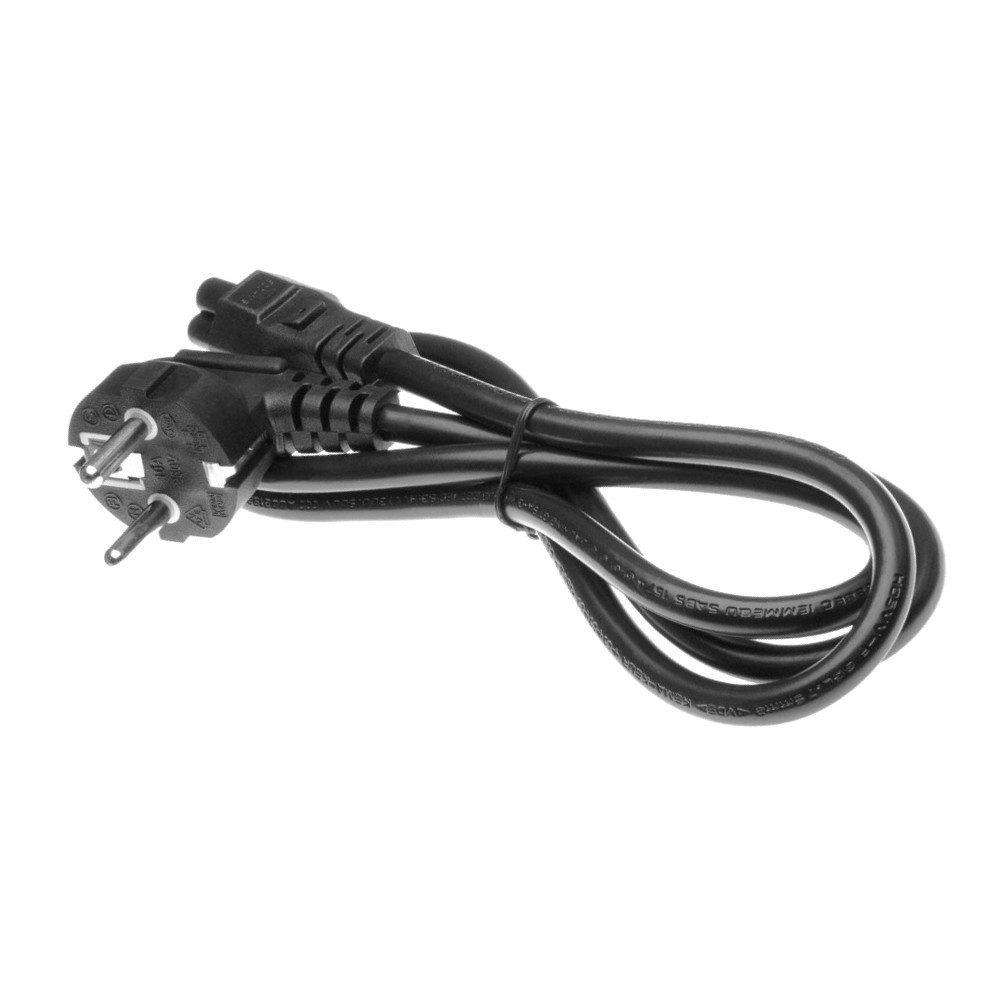 Trade-Shop Stromkabel passend für Siemens Samsung Sony Toshiba LG BenQ Bullman Netzkabel, (120.00 cm), Kleeblattstecker / Mickymaus-Stecker mit 3-Pin Buchse (3-polig)