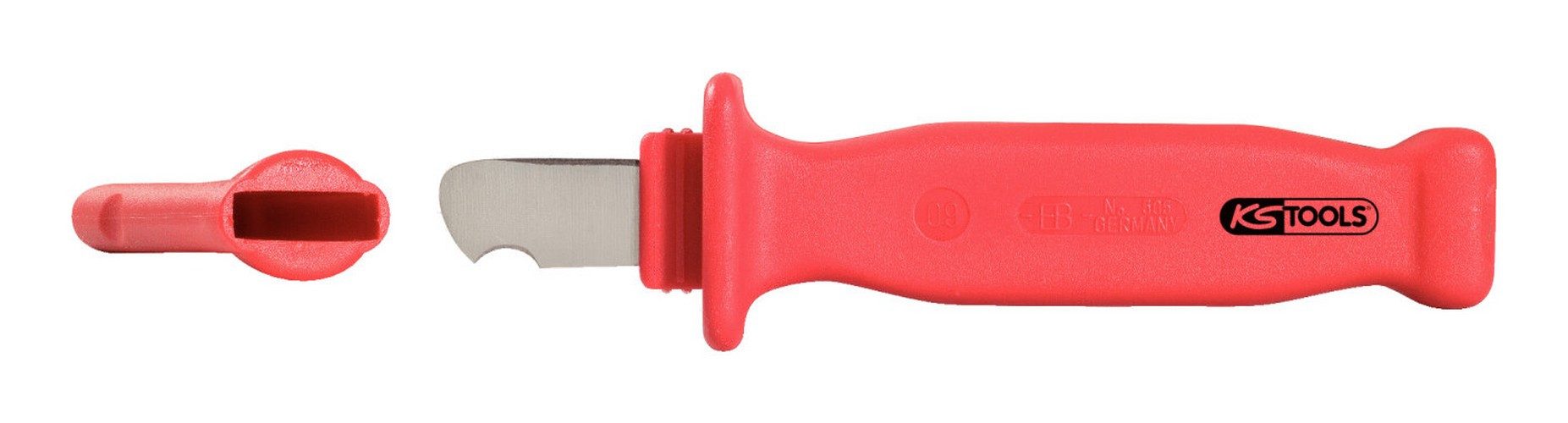 KS Tools Abmantelungsmesser, Mit Schutzisolierung