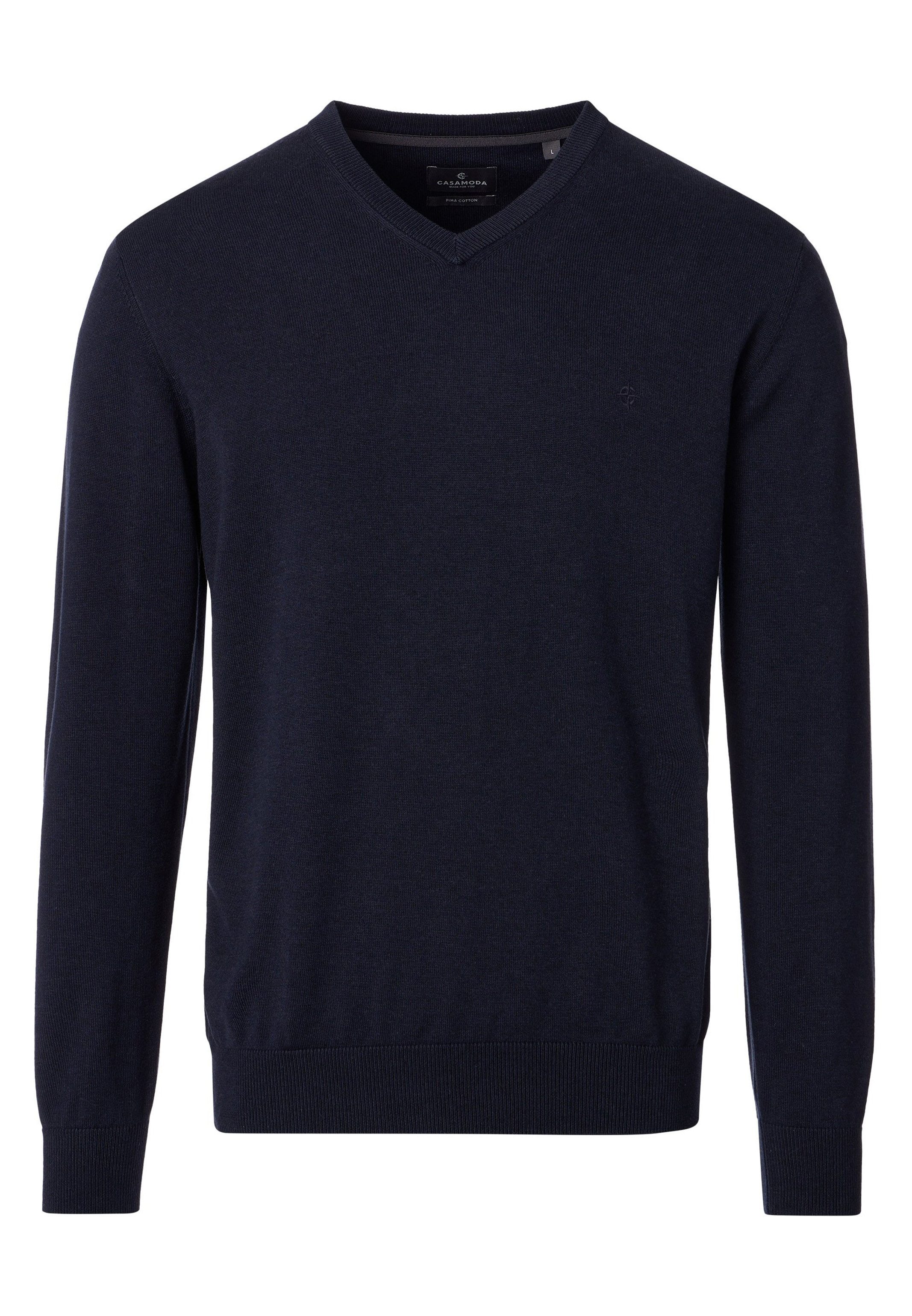 V-Ausschnitt-Pullover Basic