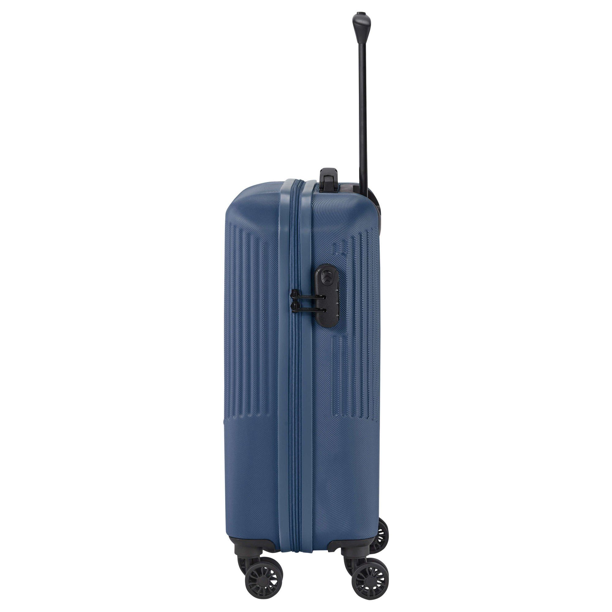 Bali 55 Handgepäck-Trolley 4 - Rollen travelite cm, blau 4-Rollen-Kabinentrolley Rollen S