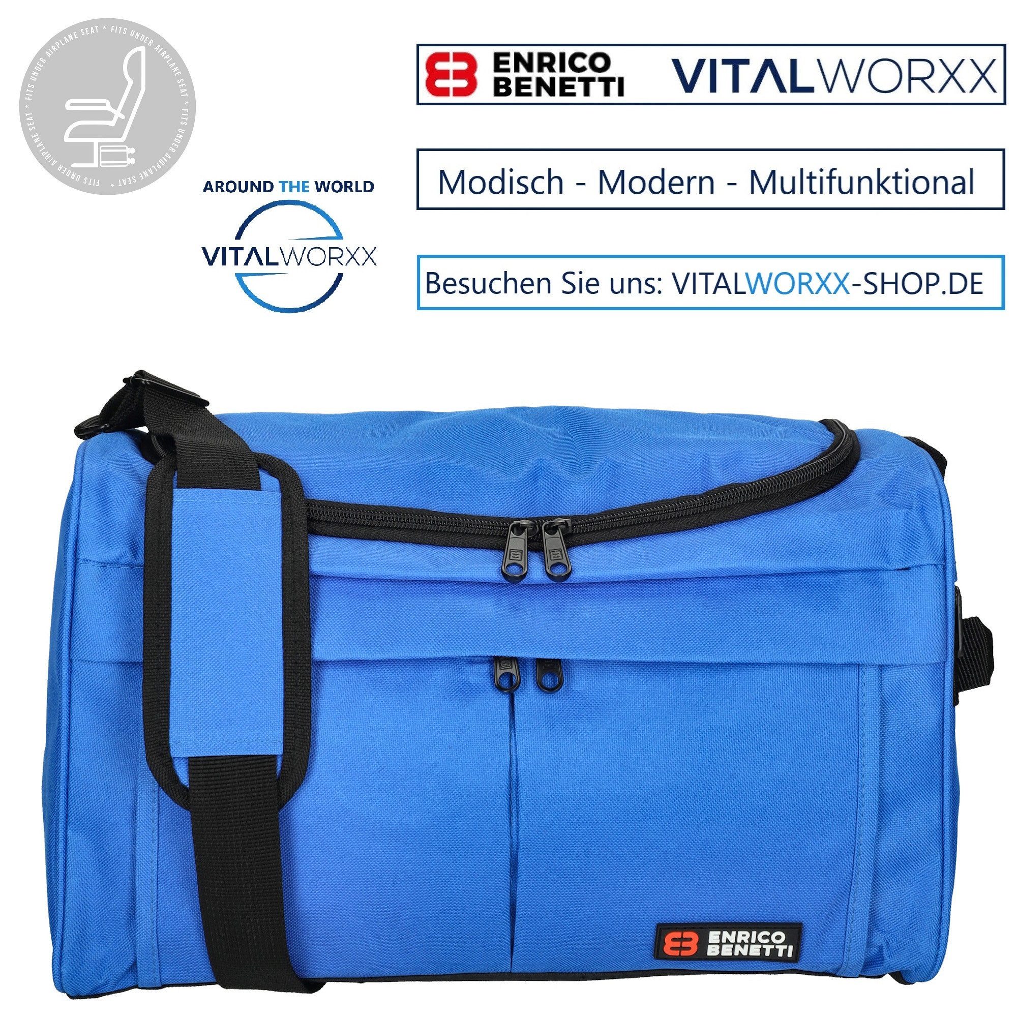 VITALWORXX Reisetasche Reisetasche ENRICO BENETTI kompakte günstig online kaufen