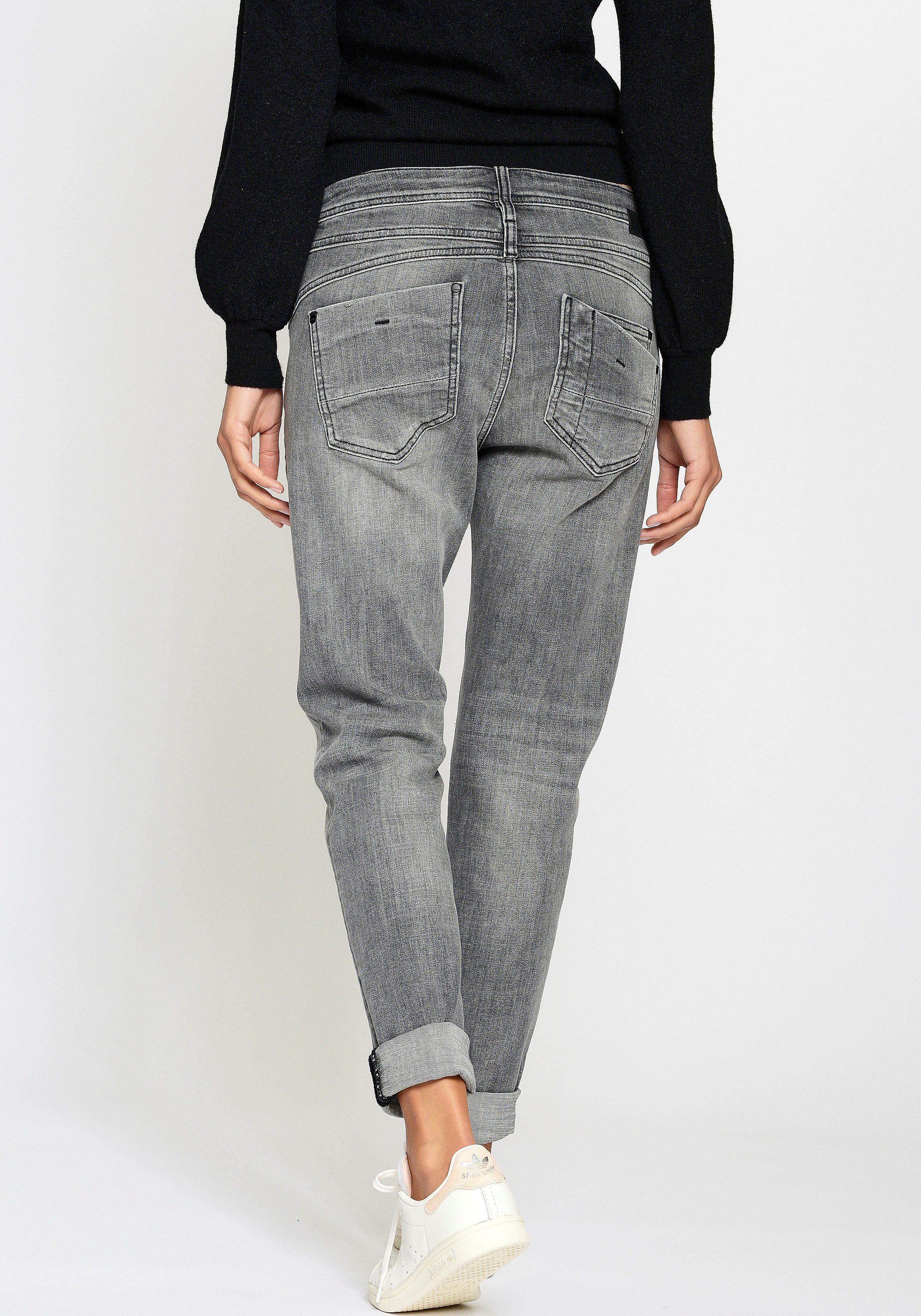 GANG Relax-fit-Jeans 94AMELIE mit Used-Effekten günstig online kaufen