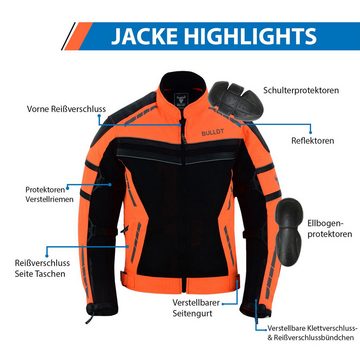 BULLDT Motorradjacke BLD323J BULLDT Motorradjacke Sommer Tech Mesh Jacke