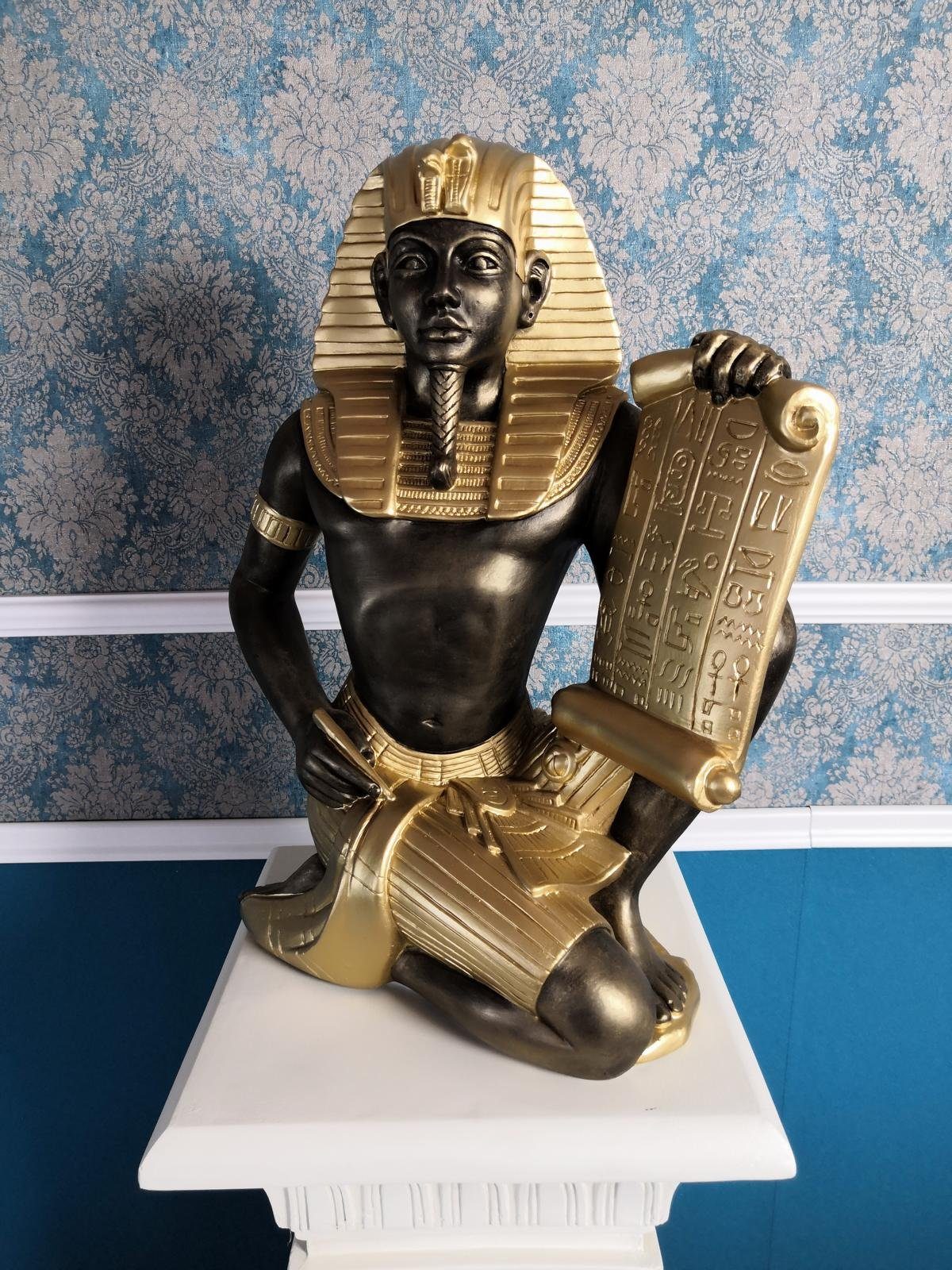Deko Skulptur Skulptur Skulpturen Statue Figur Figuren JVmoebel Pharao Ägyptische