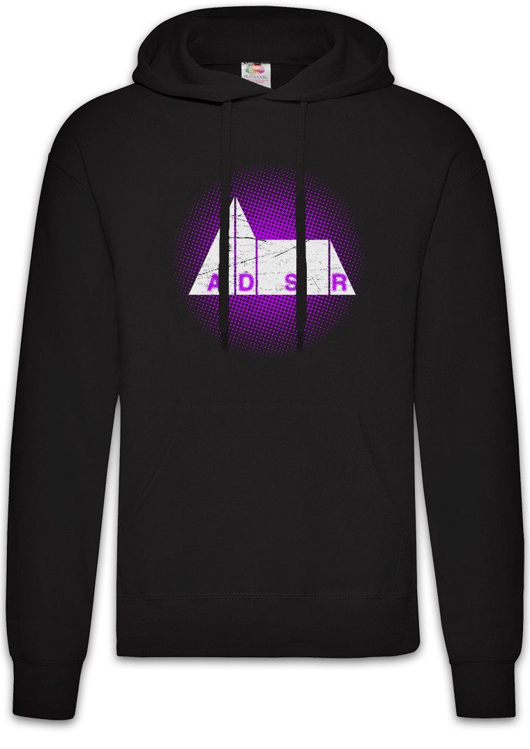 Hoodie Synthesizer ADSR III Herren Hoodie Electro Techno LFO Musik Music DJ
