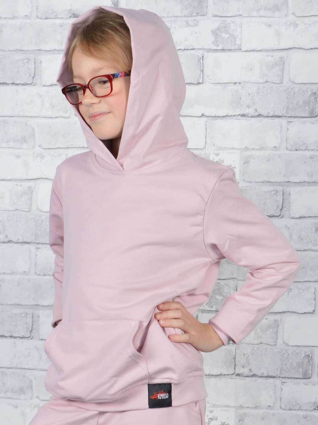 KMISSO Hoodie Mädchen Kapuzen Pullover (1-tlg) Kapuze mit Kängurutasche
