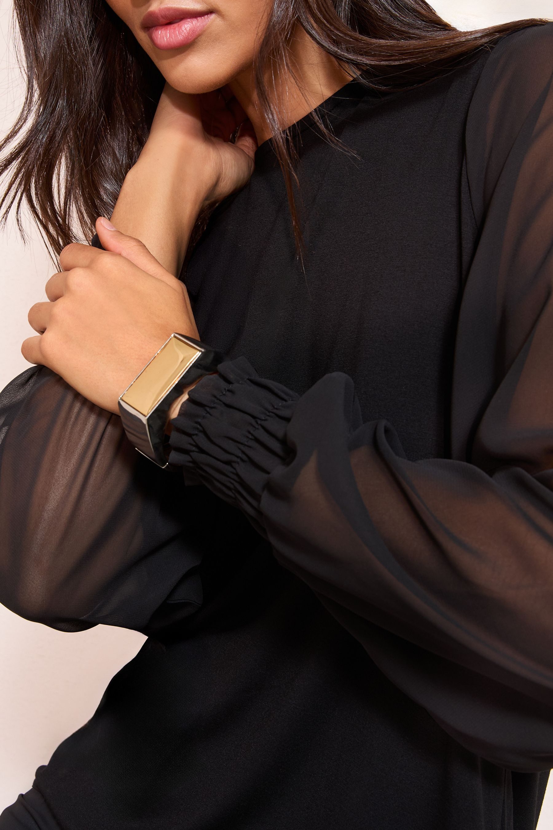 Friends Like These Chiffontunika Friends Like These Tunika mit Chiffonlage (1-tlg)