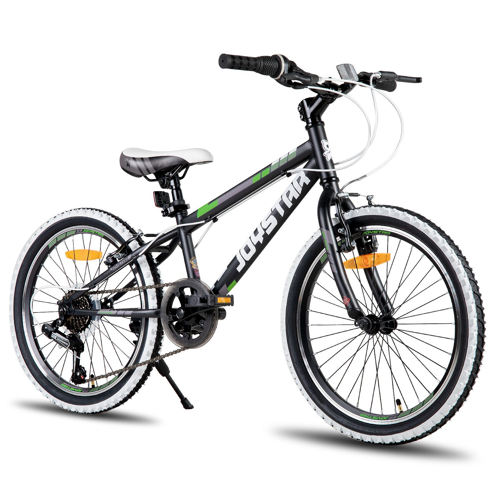 JOYSTAR Kinderfahrrad 20 Zoll Kinderfahrrad für Jungen & Mädchen im Alter von 5-16 Jahren, Hardtail Mountainbike mit 7-Gang Schaltung, Doppel-V-Bremse