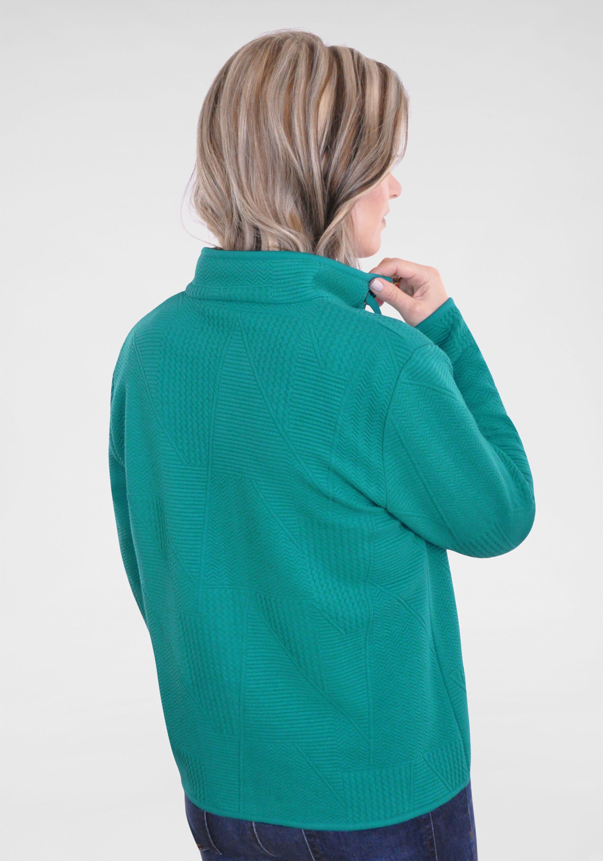 NAVIGAZIONE Sweatjacke mit Struktur