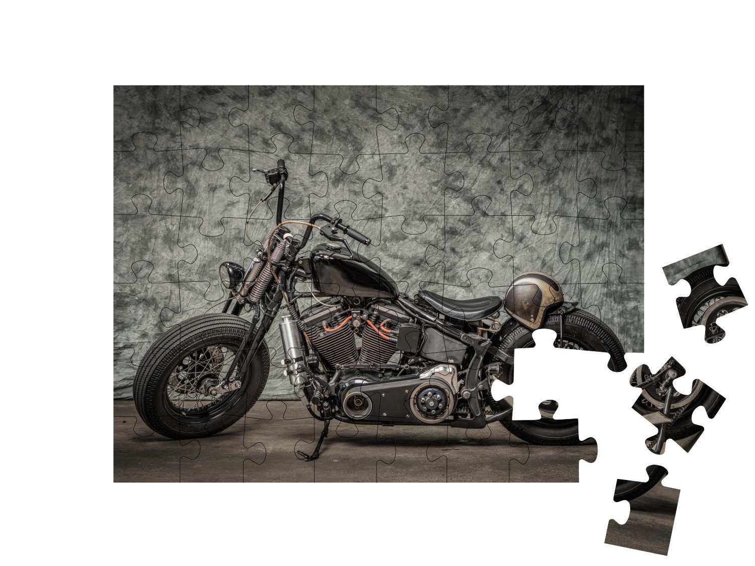 Puzzleteile, puzzleYOU-Kollektionen Harley 48 Puzzle Historische Vintage, Bilder puzzleYOU Davidson,