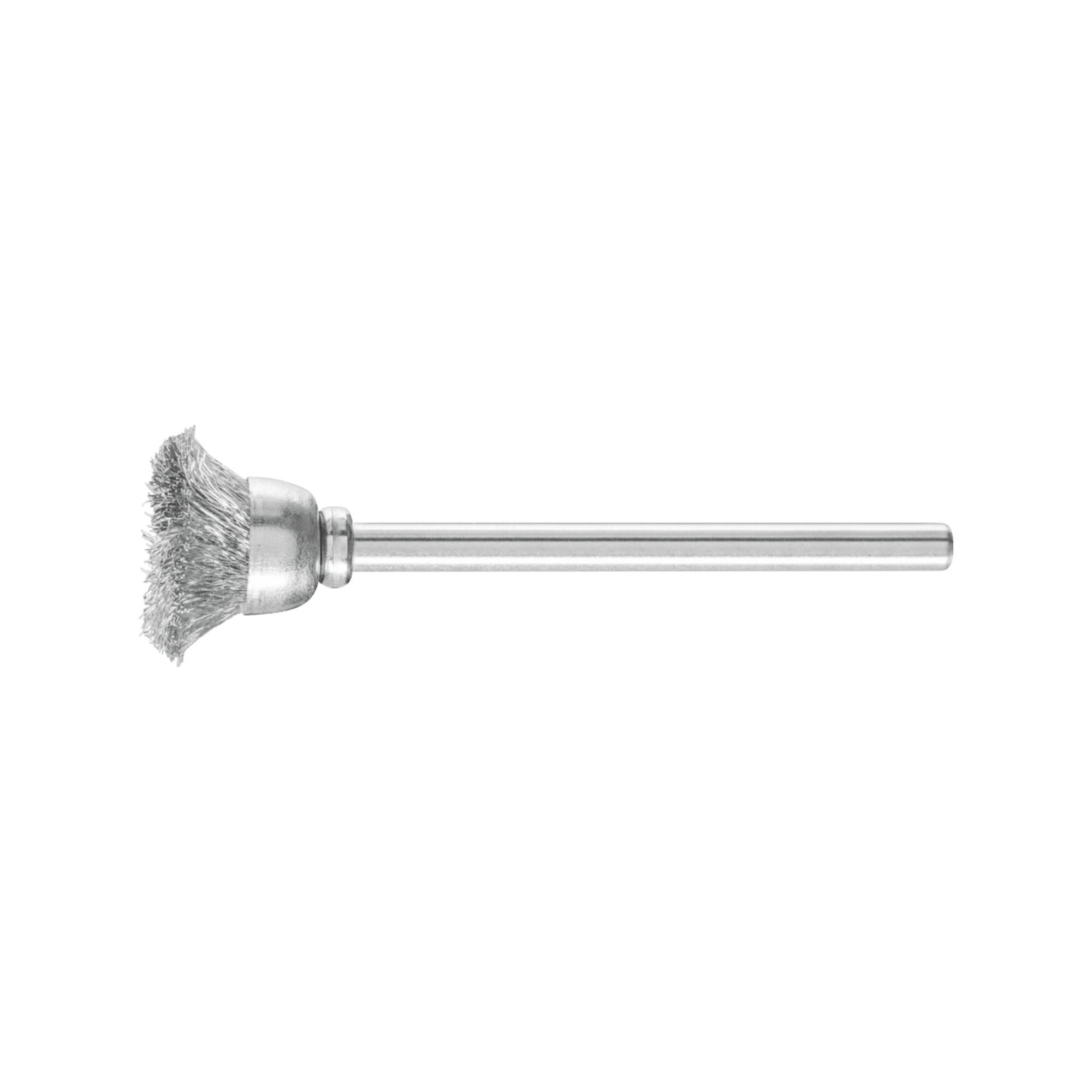 Pferd Topfbürsten-Aufsatz PFERD TOOLS Miniatur- Topfbürste TBU Ø15 mm Schaft-Ø3 mm Stahl-Draht-Ø