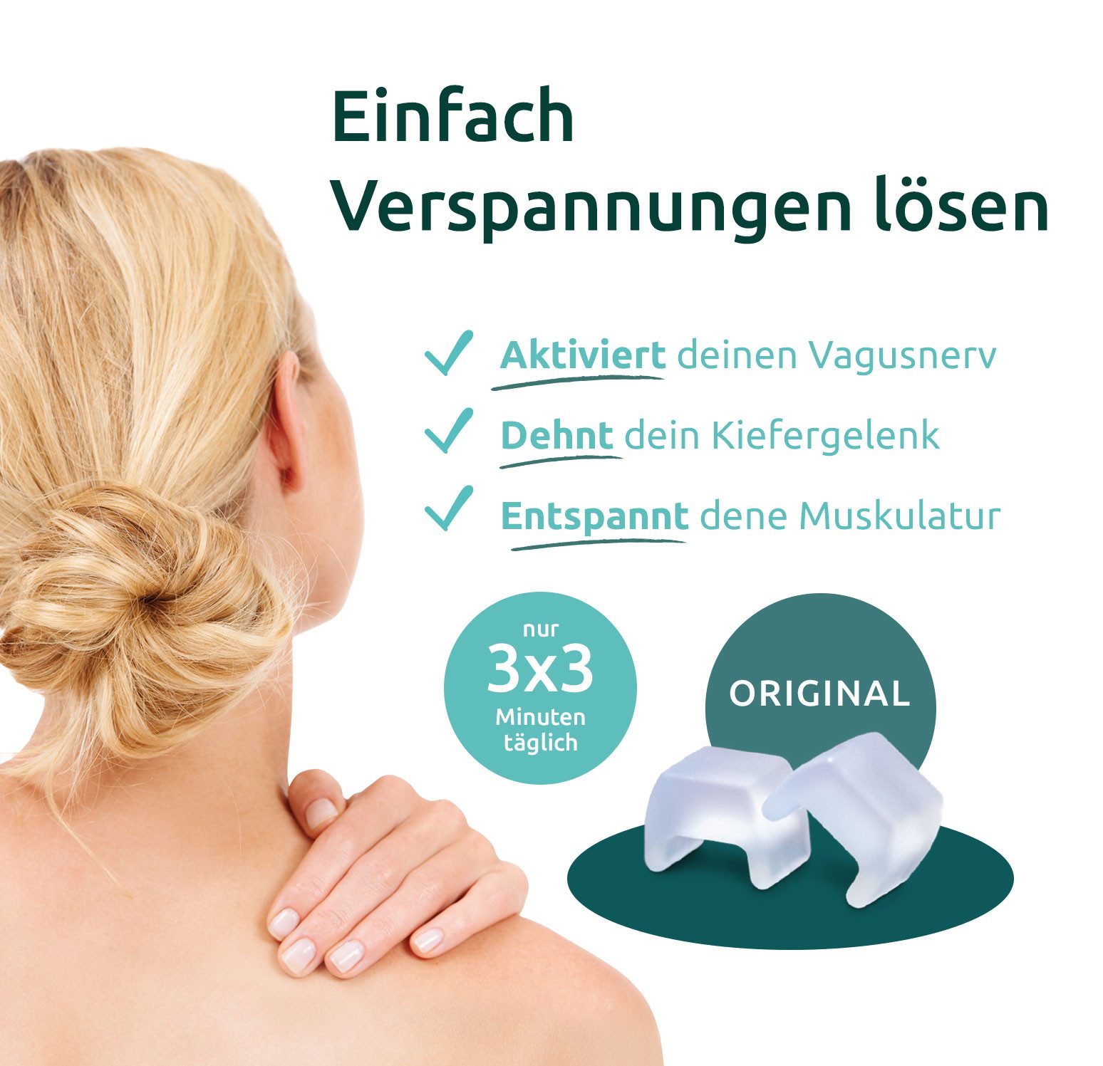 TJ-MOTION be in balance Massagegerät TJ-Motion innovative Lösung von Kiefer-Nacken- Rückenverspannungen, 1-tlg. – Bild 4 von 5