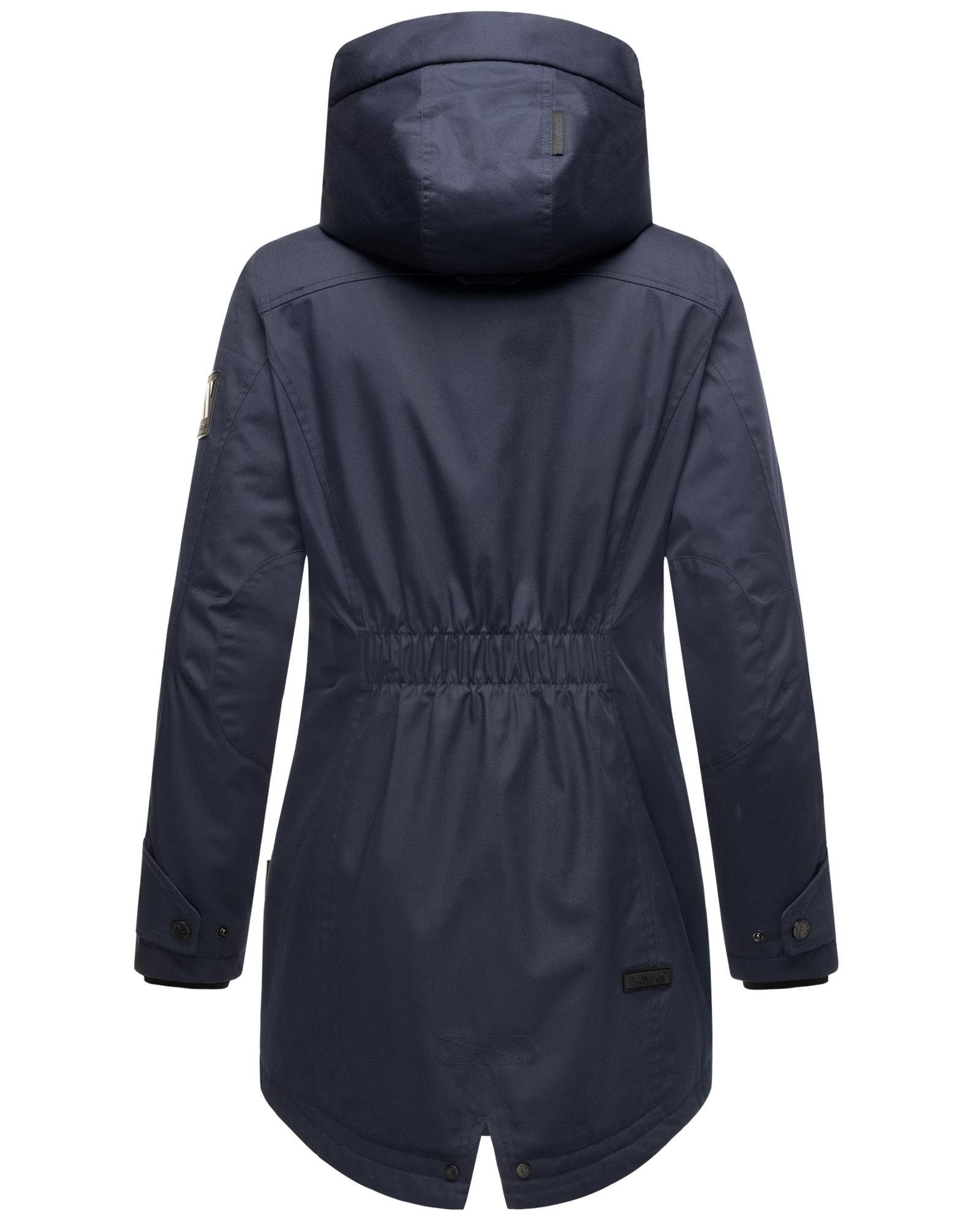 Navahoo Parka Brinjaa Modischer Winter Kurzmantel mit zahlreichen Taschen