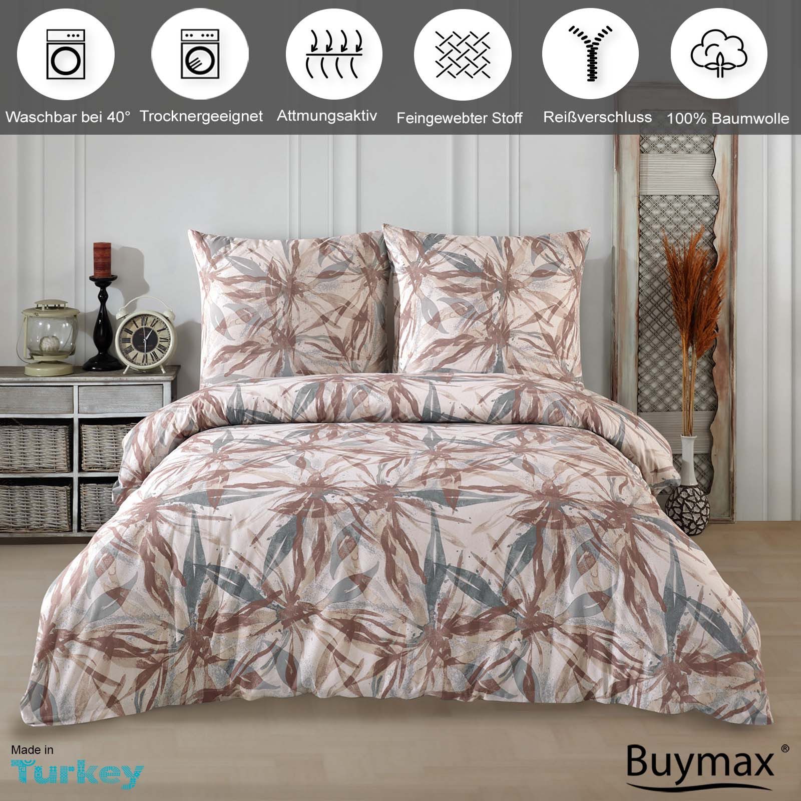 Buymax Bettwäsche Dorina, Bettgarnitur, Bettbezug Set, Renforce: 100% Baumw günstig online kaufen