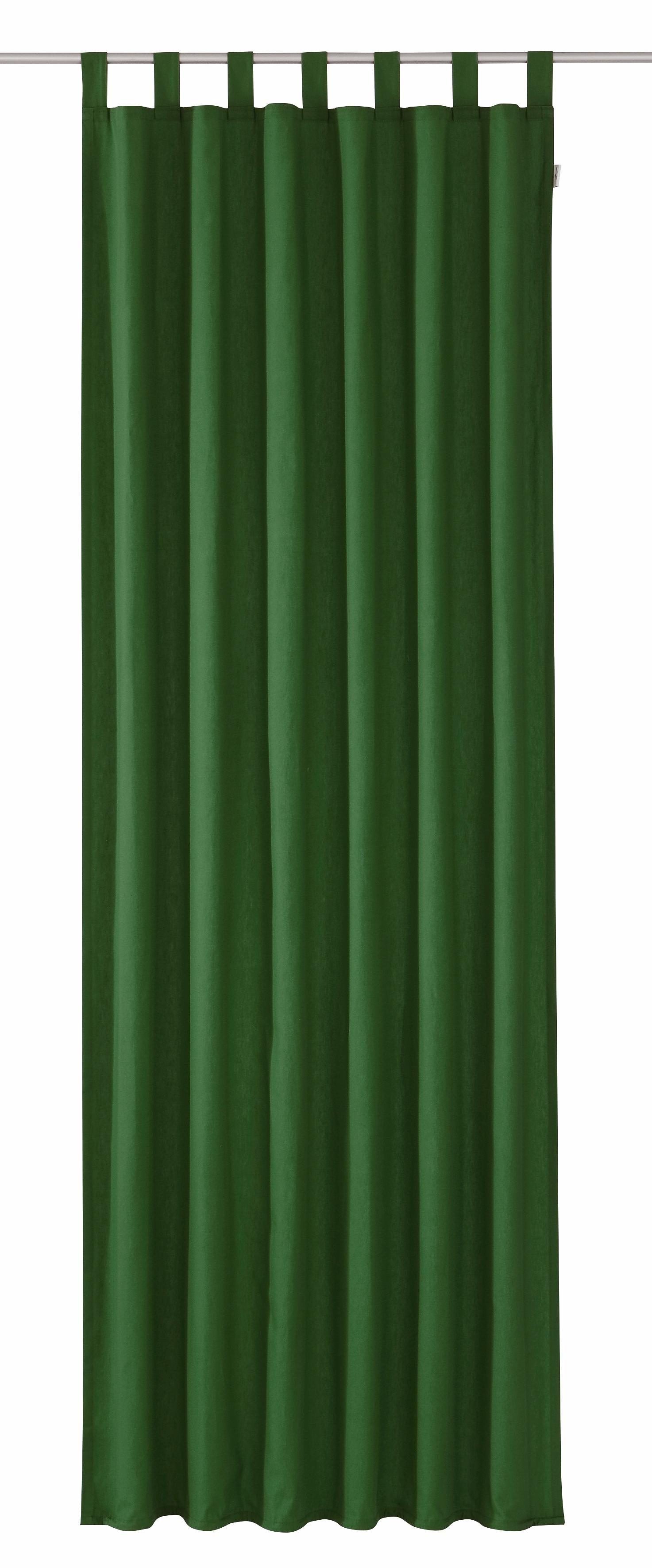 Vorhang DOVE, TOM TAILOR HOME, Schlaufen (1 St), blickdicht, Wirkware dunkelgrün