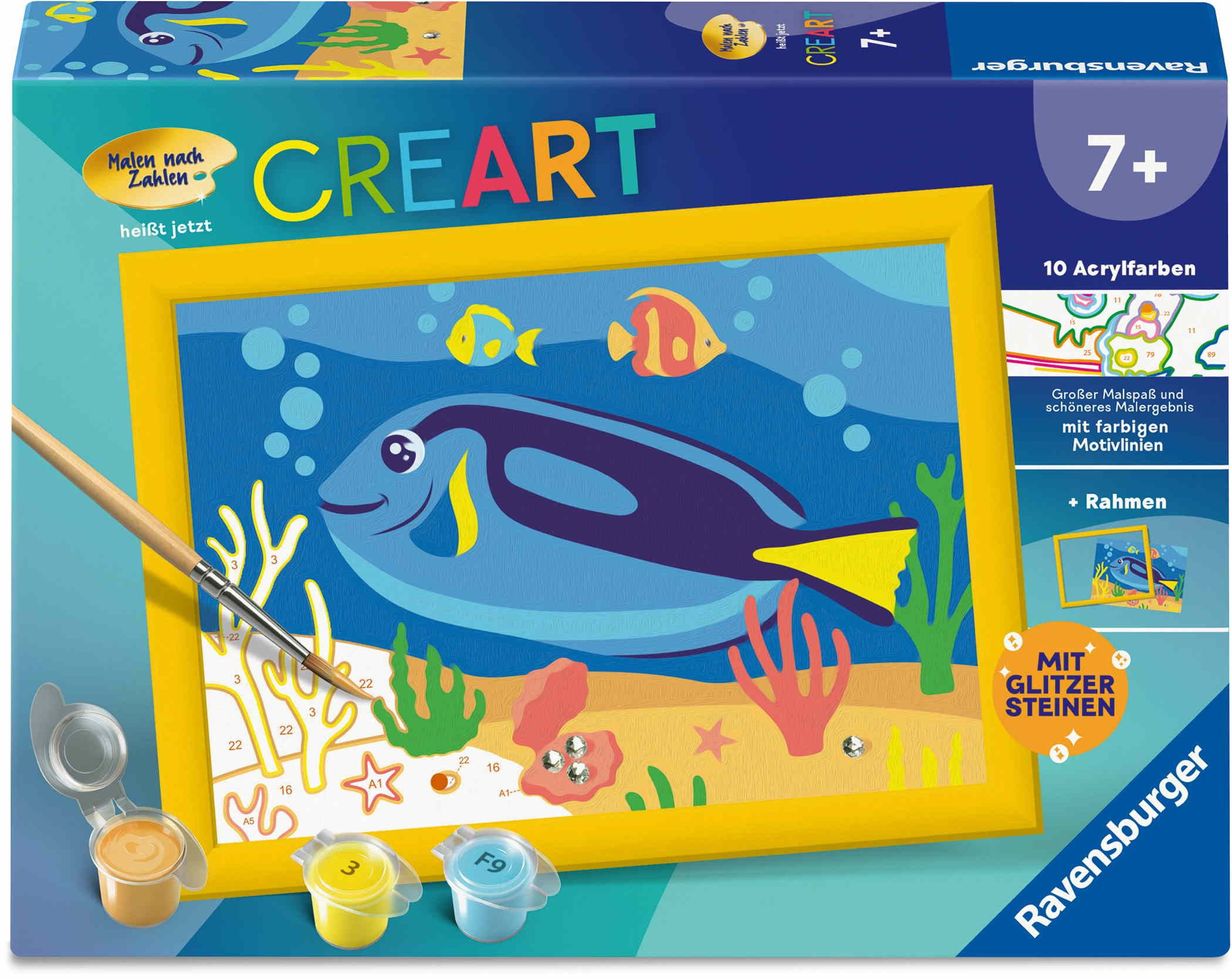 Ravensburger Malen nach Zahlen Malen nach Zahlen CREART Sonderserie E Doktorfisch 12023117
