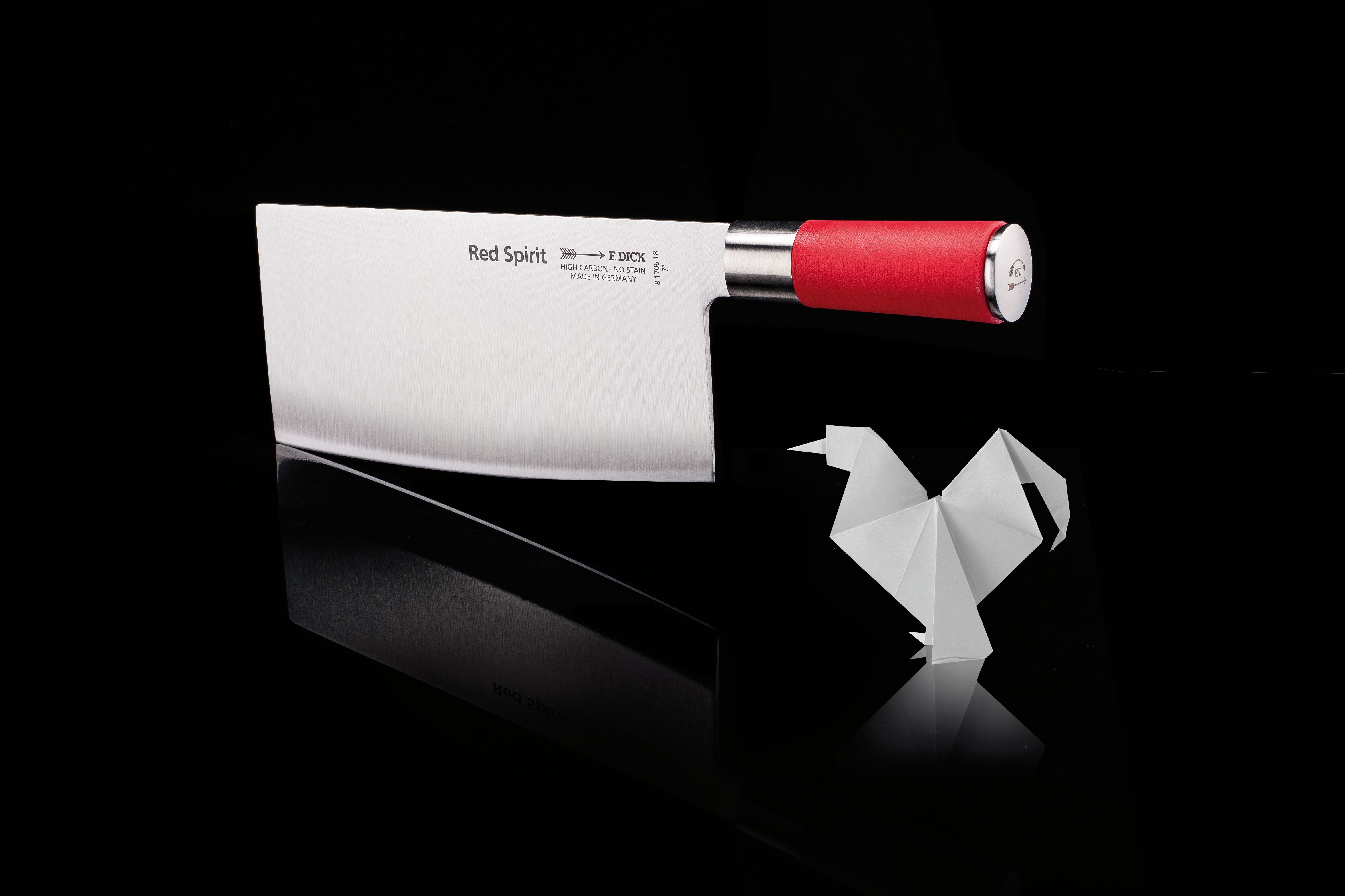 F. DICK Asiamesser Dick Chinesisches Kochmesser Red Spirit Messer Klinge 18 cm