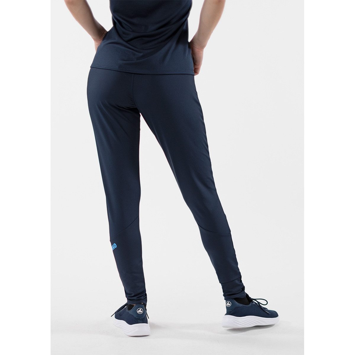 Jako Trainingshose Premium Champ 2.0 lang marineblau/hellblau Damen