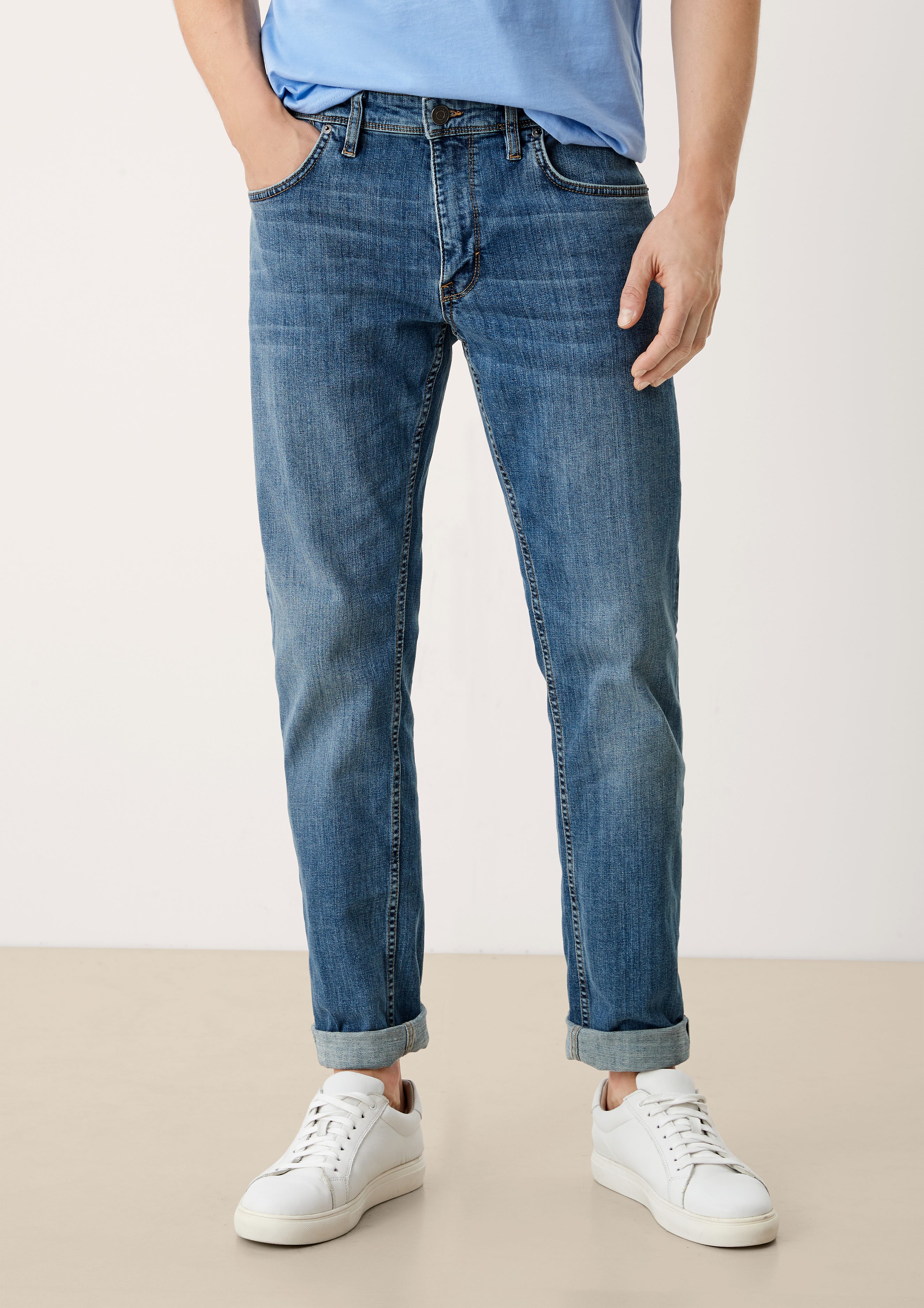 Straight Regular Waschung Fit York Mid / Jeans / / Stoffhose blue s.Oliver Rise Leg