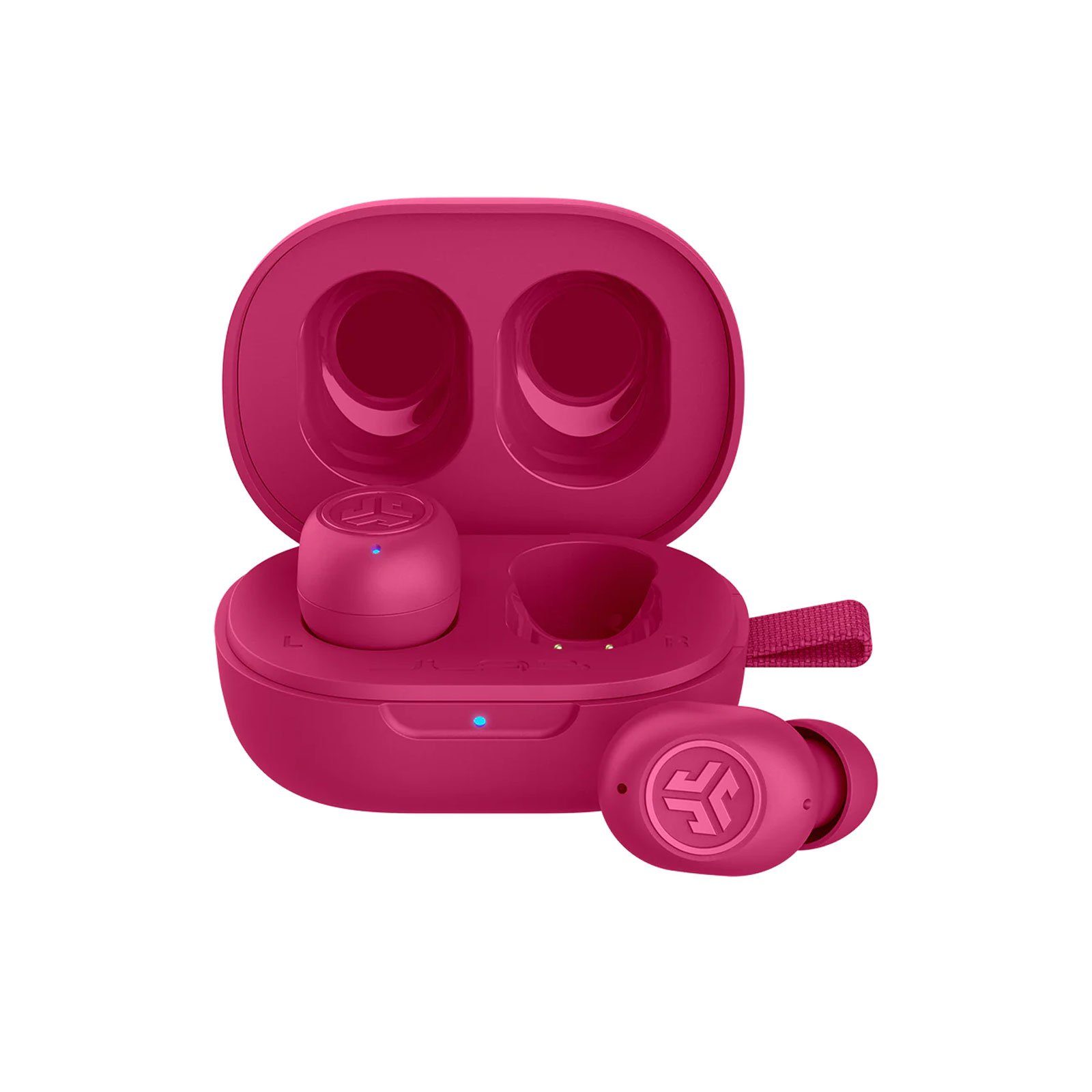 Jlab JBuds Mini True Wireless Earbuds In-Ear-Kopfhörer (TWS, Bluetooth, Ladecase, Schlüsselband) Pink