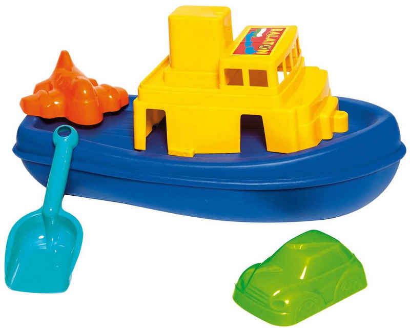 Dohany Kinderspielboot Boot 3tlg Schiff mit Schaufel Förmchen