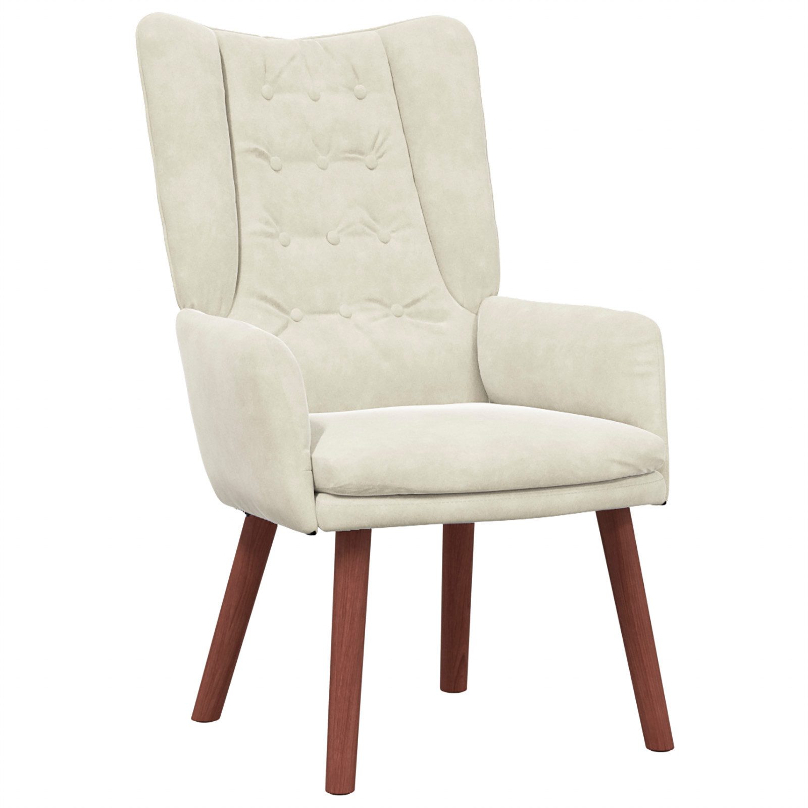 vidaXL Sessel Entspannungssessel Creme Samt (1-St) günstig online kaufen
