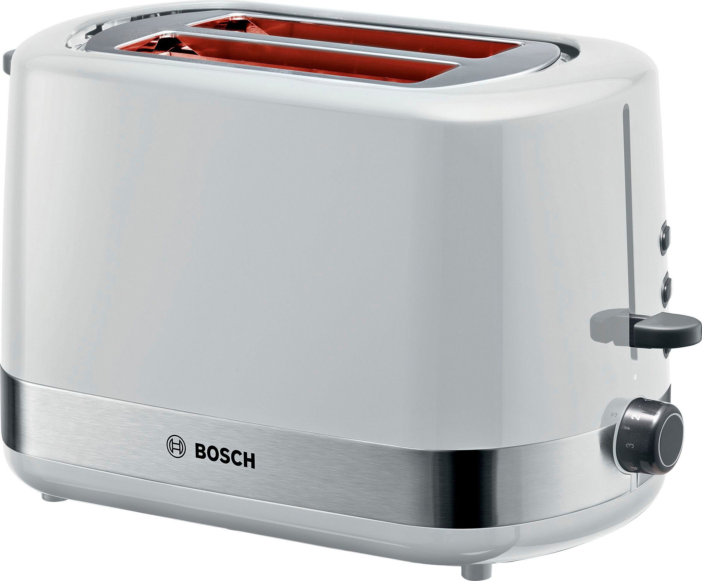 800 BOSCH W 2 für Schlitze, 2 Toaster TAT6A511, Scheiben,