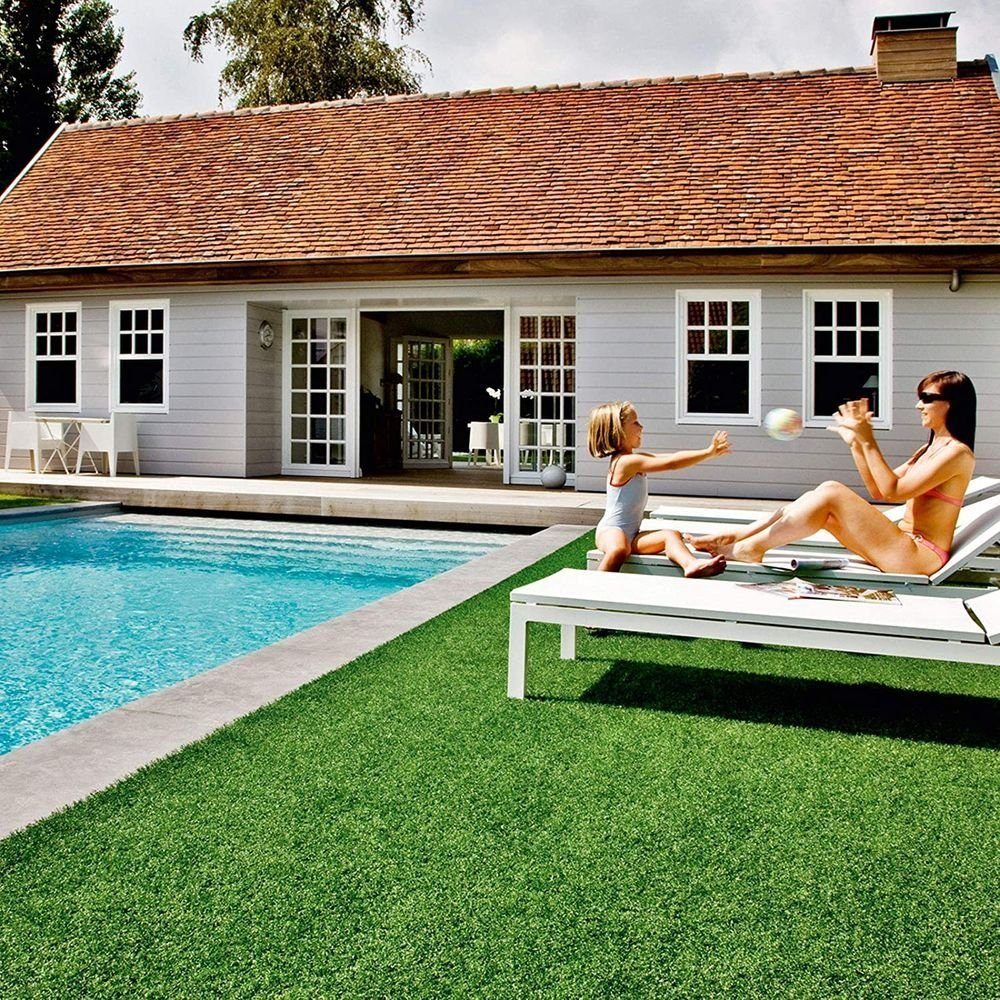 Karat Kunstrasen Brighton, Rasenteppich, Garten, Drainage-Funktion, pflegeleicht, Höhe: 25 mm