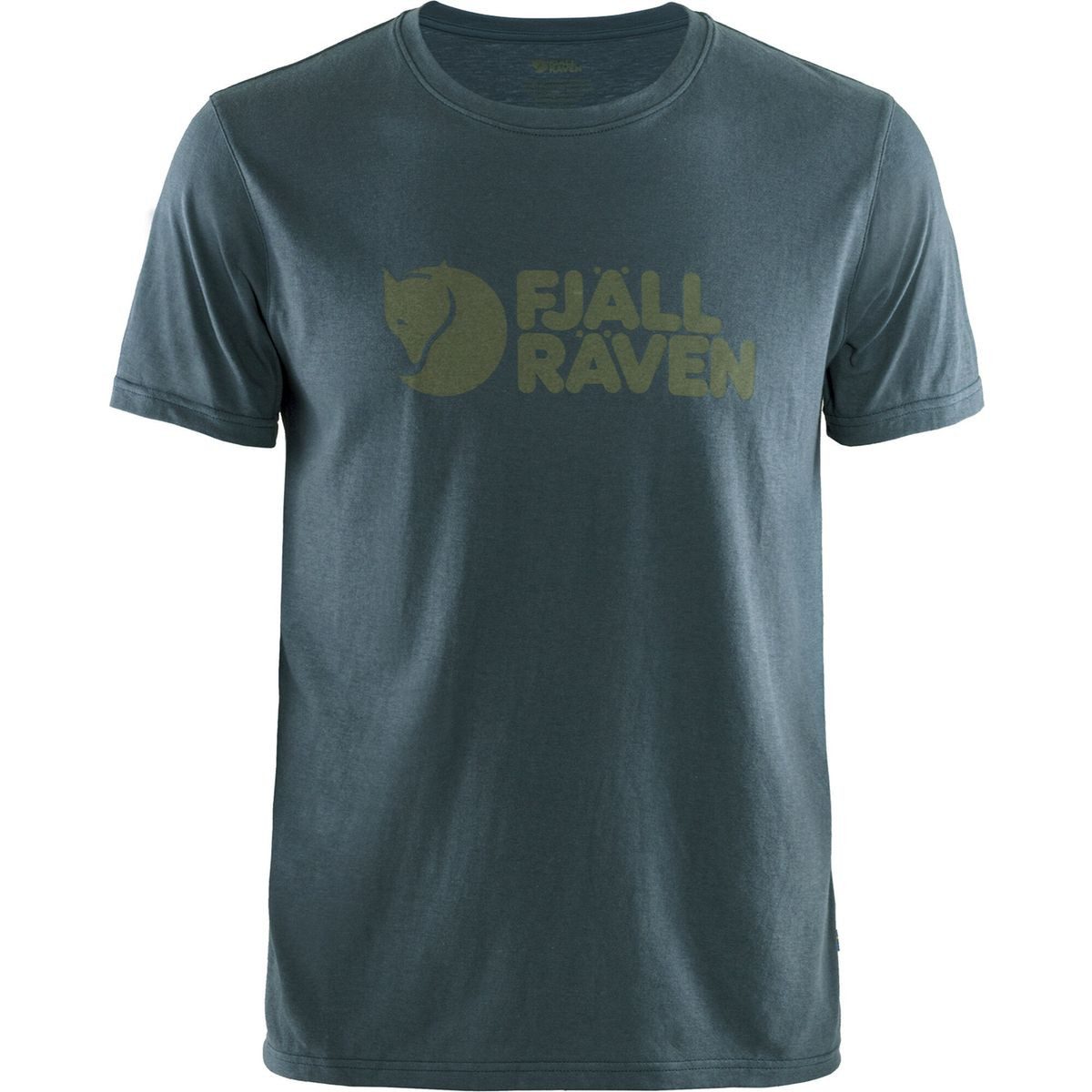 Fjällräven Kurzarmshirt Logo T-shirt M Leichtes, schnelltrocknendes Herren-T-Shirt aus Bio-Baumwolle und