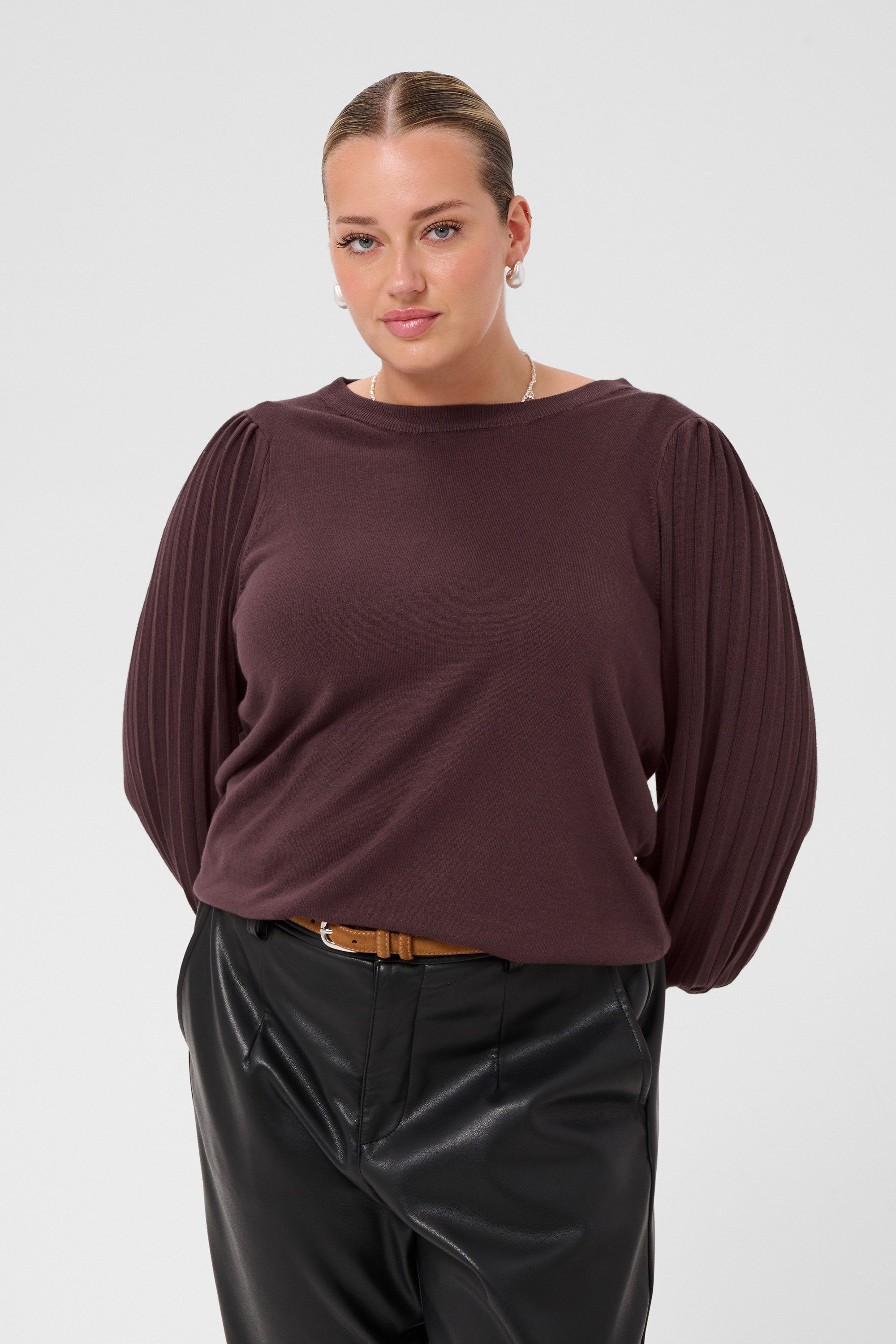 KAFFE Curve Strickpullover Strickpullover KCloni Große Größen