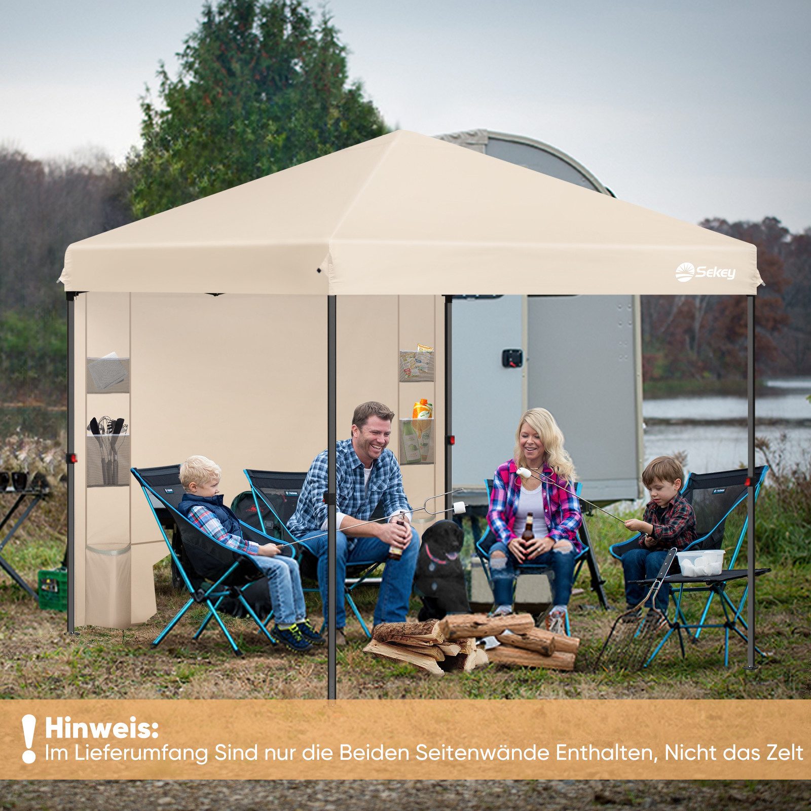 Sekey Pavillonseitenteil Multifunktionale seitenwand pavillon mit günstig online kaufen