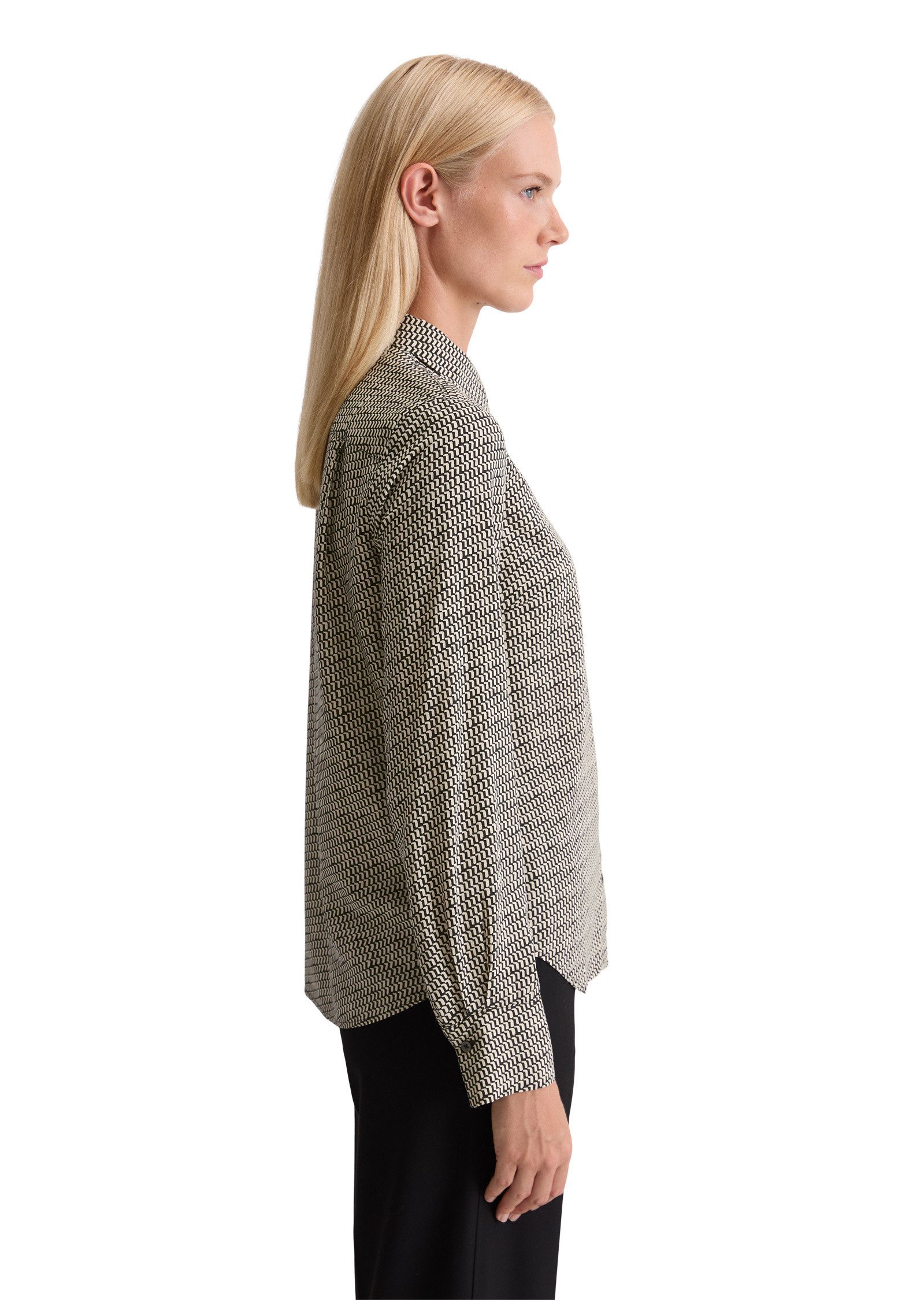 Marc O'Polo Langarmbluse aus fließender Viskose günstig online kaufen