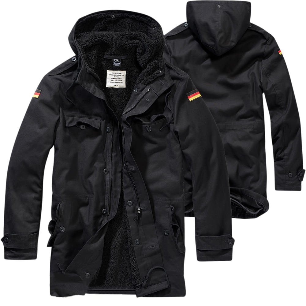 Brandit Parka Brandit Bundeswehr Parka mit Futter + Flaggen Gefüttert günstig online kaufen