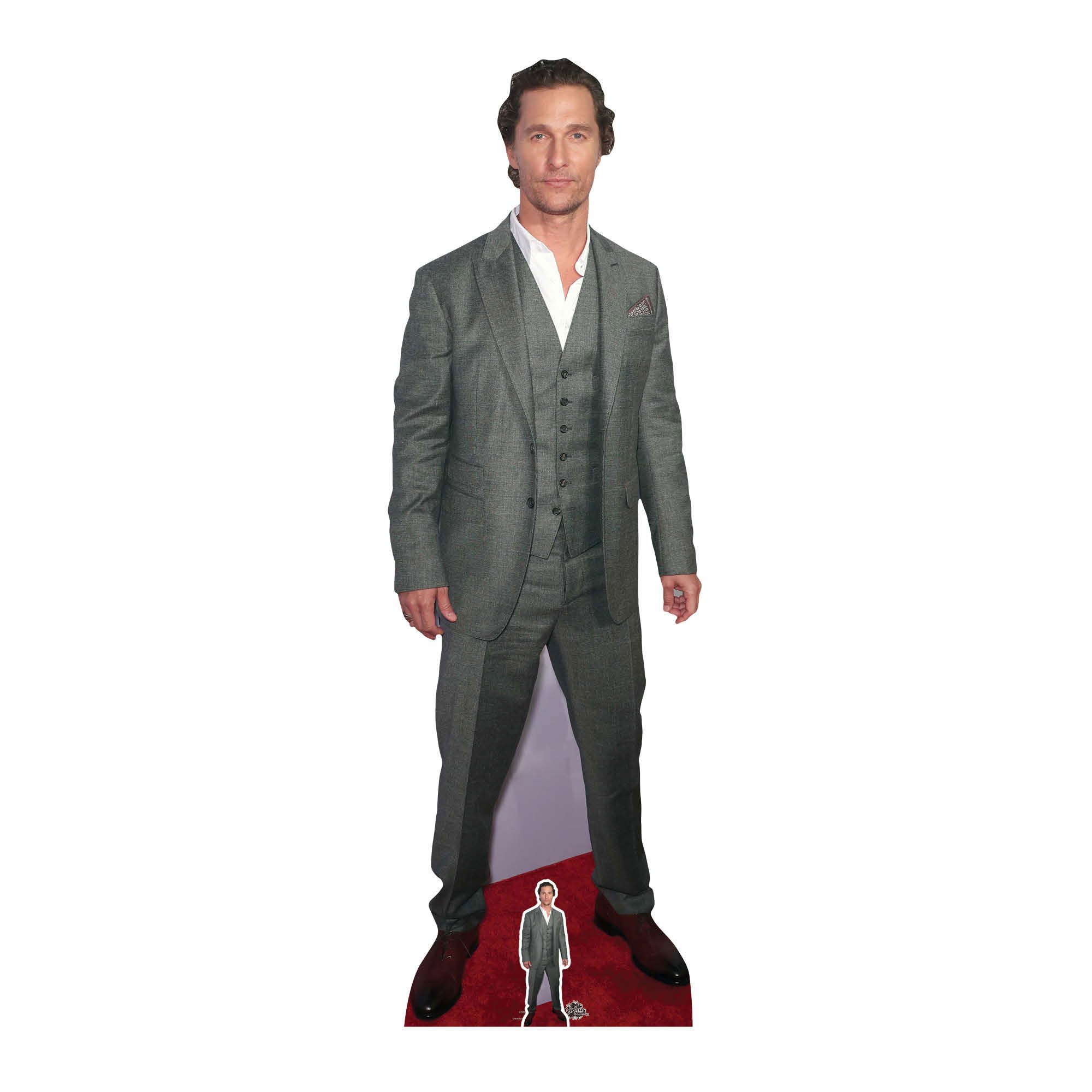 Dekofigur Matthew McConaughey Pappaufsteller Pappaufsteller