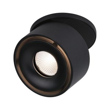 Paulmann LED Deckenstrahler LED Einbauspot Spircle in Schwarz-matt 8W 530lm, keine Angabe, Leuchtmittel enthalten: Ja, fest verbaut, LED, warmweiss, Deckenstrahler, Deckenspot, Aufbaustrahler