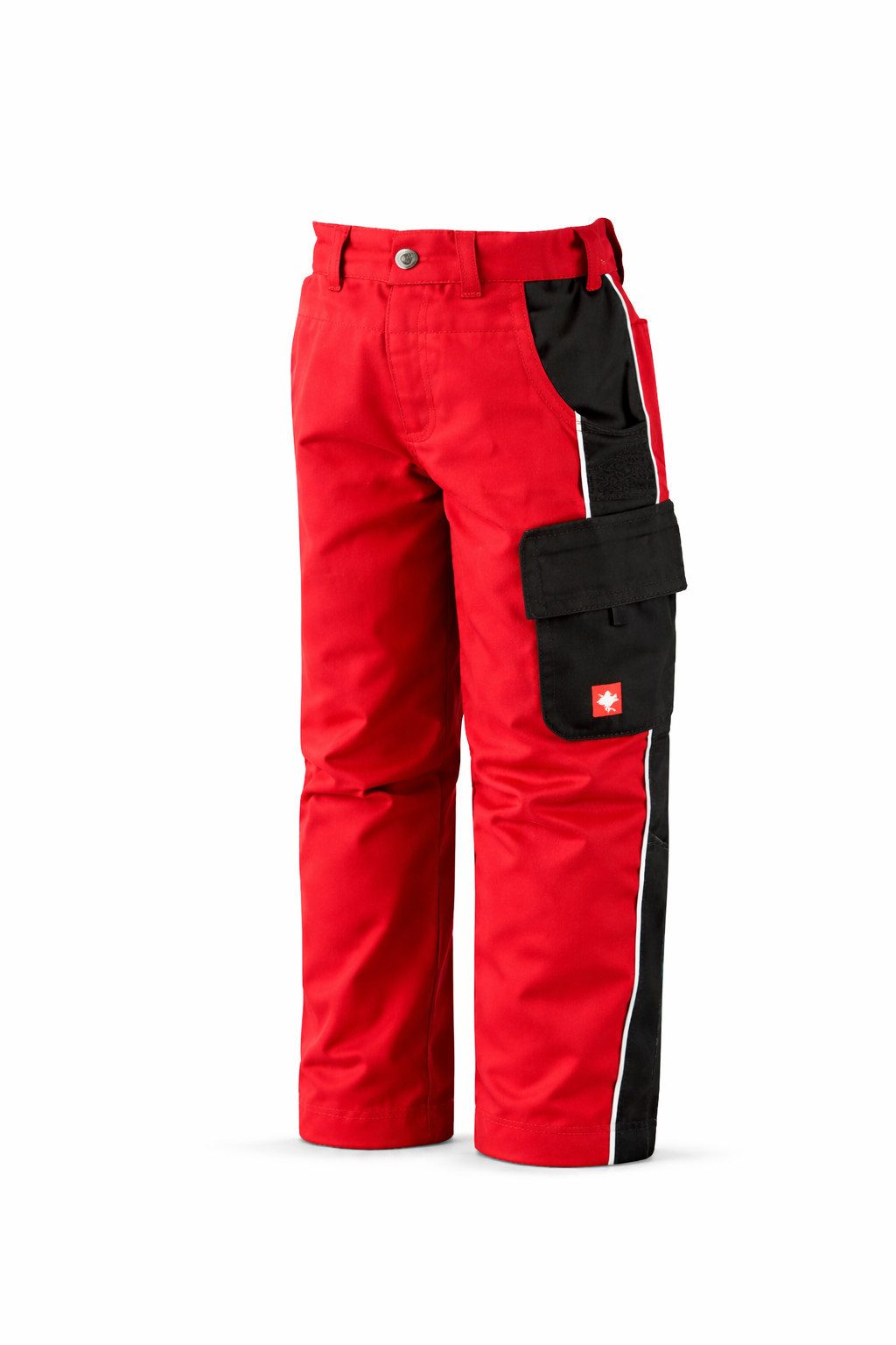 Engelbert Strauss Bundfaltenhose Kinder Bundhose e.s.active rot/schwarz strapazierfähig