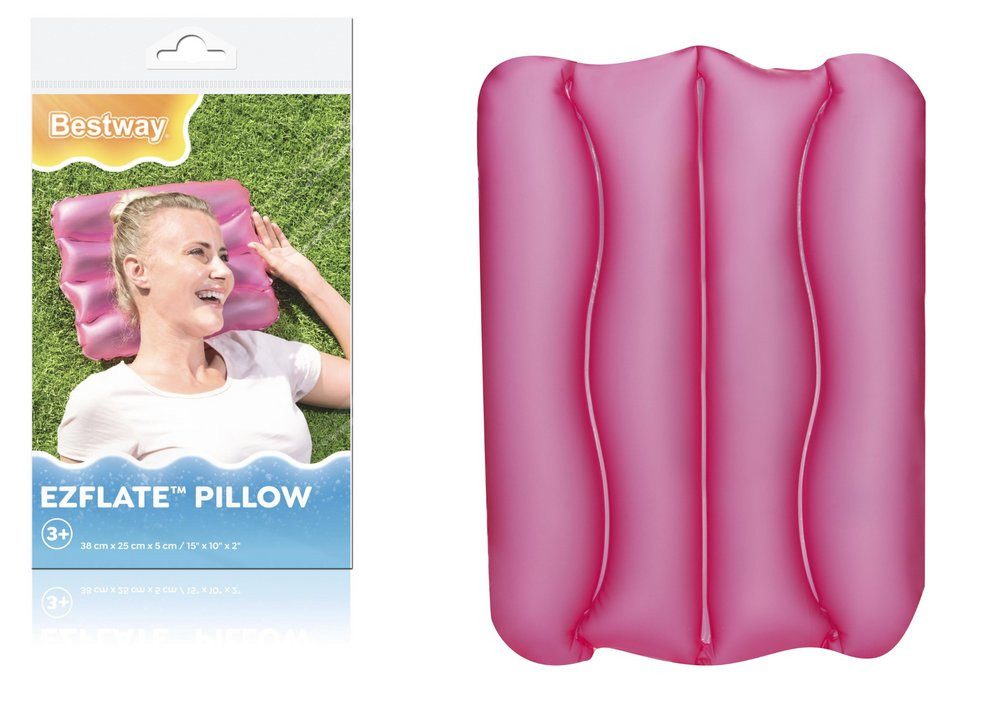 BESTWAY Luftmatratze Aufblasbares Kissen 38 x 25 cm Pink Bestway 52127