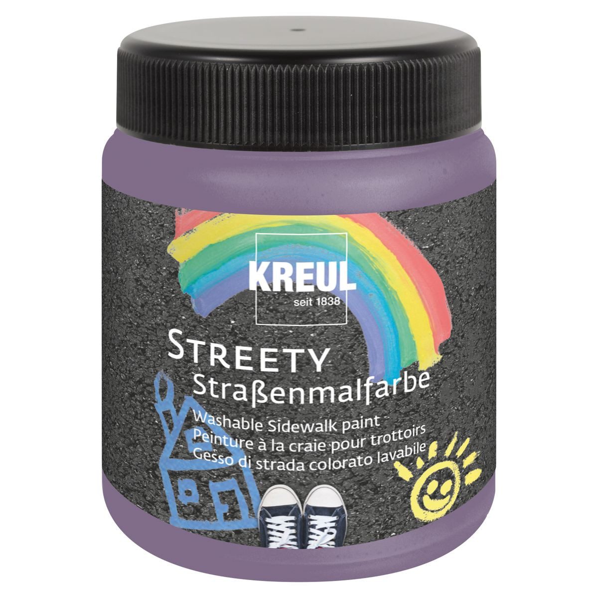 Kreidefarbe KREUL Straßenmalfarbe Streety luftballonlila 200ml Dose