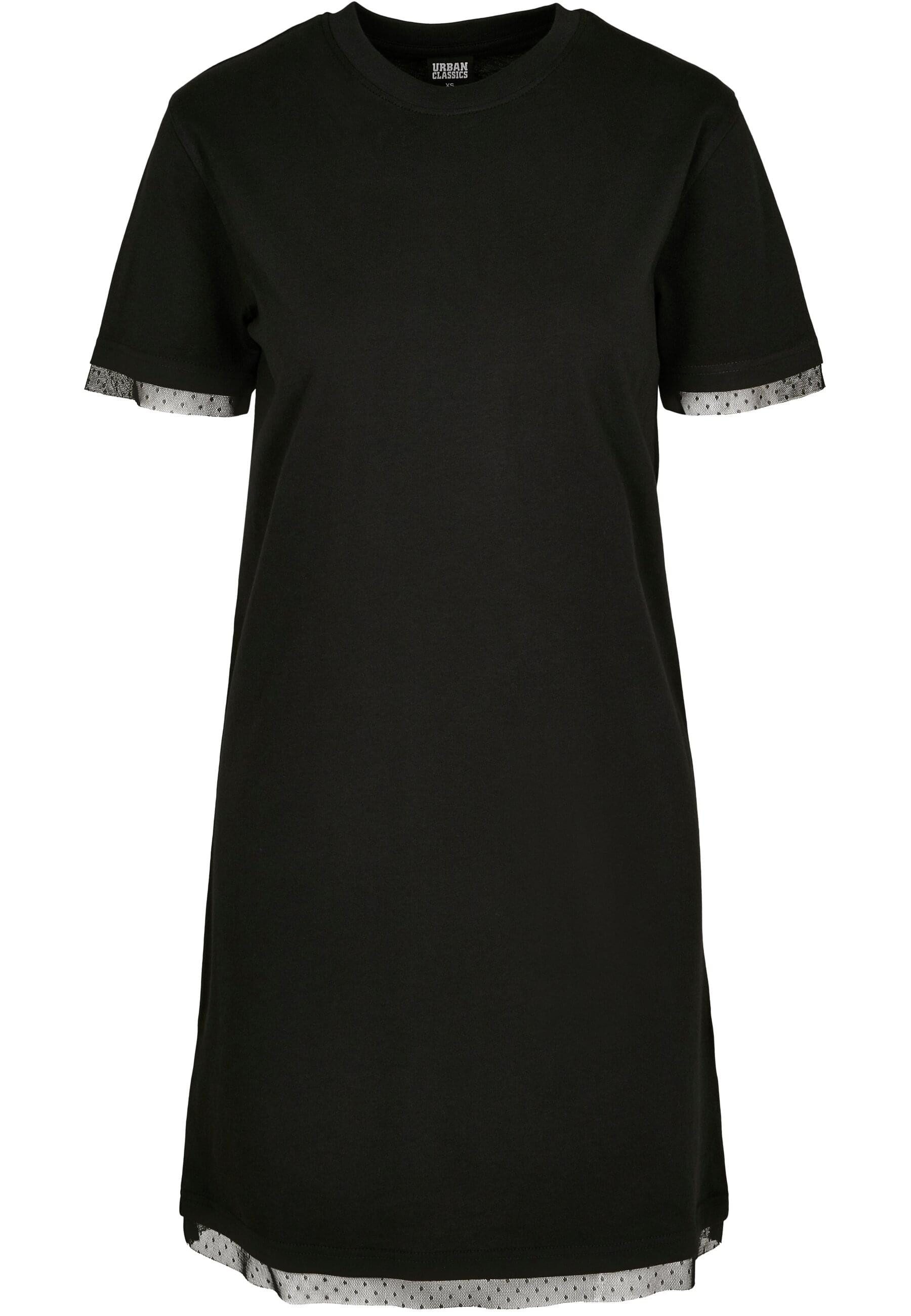 URBAN CLASSICS Shirtkleid Urban Classics Damen Ladies Boxy Lace Hem Tee Dre günstig online kaufen