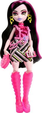 Mattel® Anziehpuppe Monster High, Skulltimate Secrets: Neon Frights, Draculaura