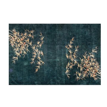 Zeltteppiche Wohnzimmerteppich klassisches Bambusblatt (80 x 120 cm), KIKI