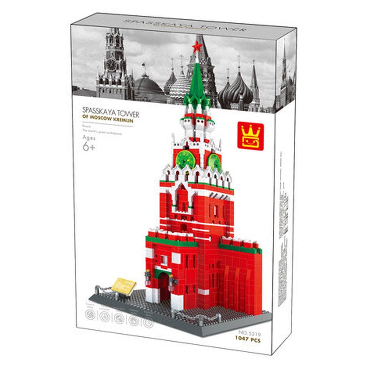 Wisam Wange 5219 Architect-Set The Spasskaya Tower Kremlin Moskau Spielbausteine