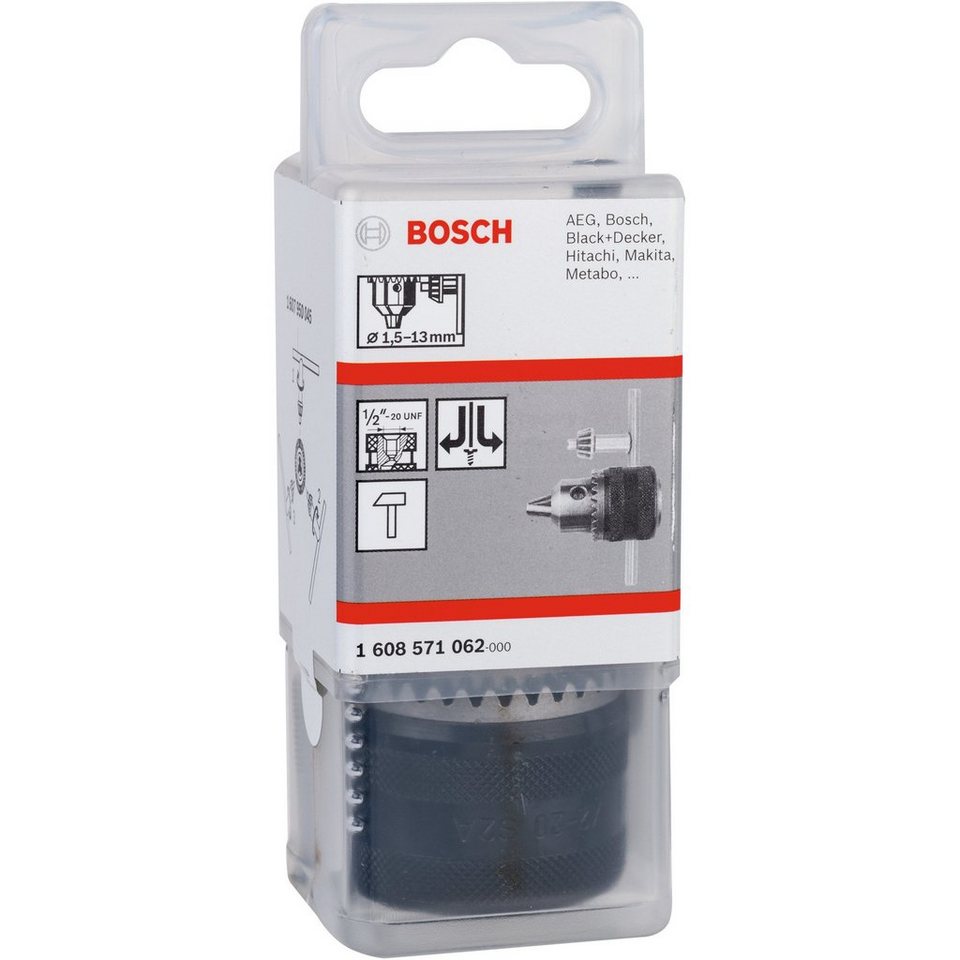 BOSCH Bohrer- und Bitset Bosch Professional Bohrfutter 1,5 - 13mm, 1/2