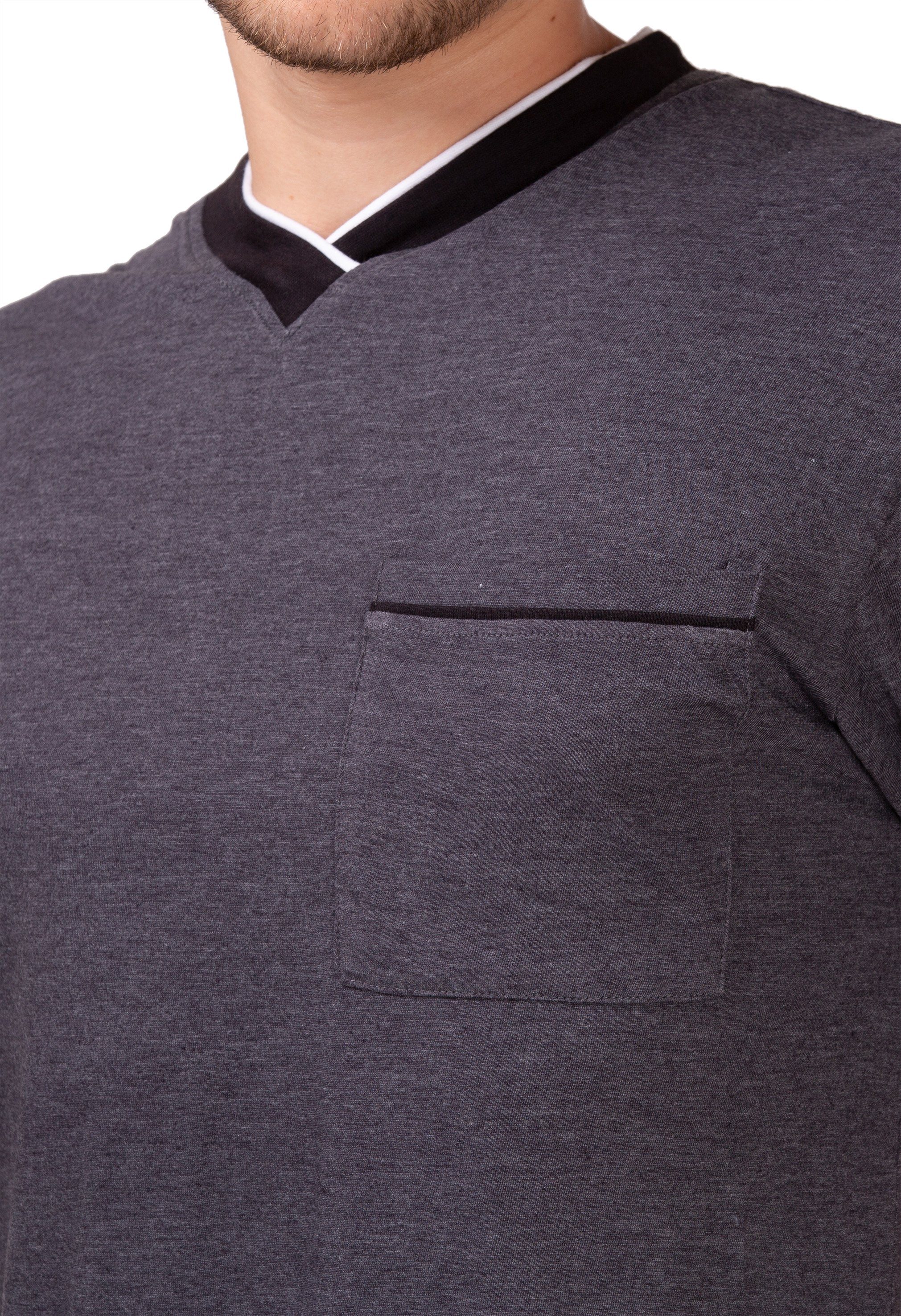 Moonline Shorty Herren Shorty Schlafanzug kurz aus Baumwolle günstig online kaufen