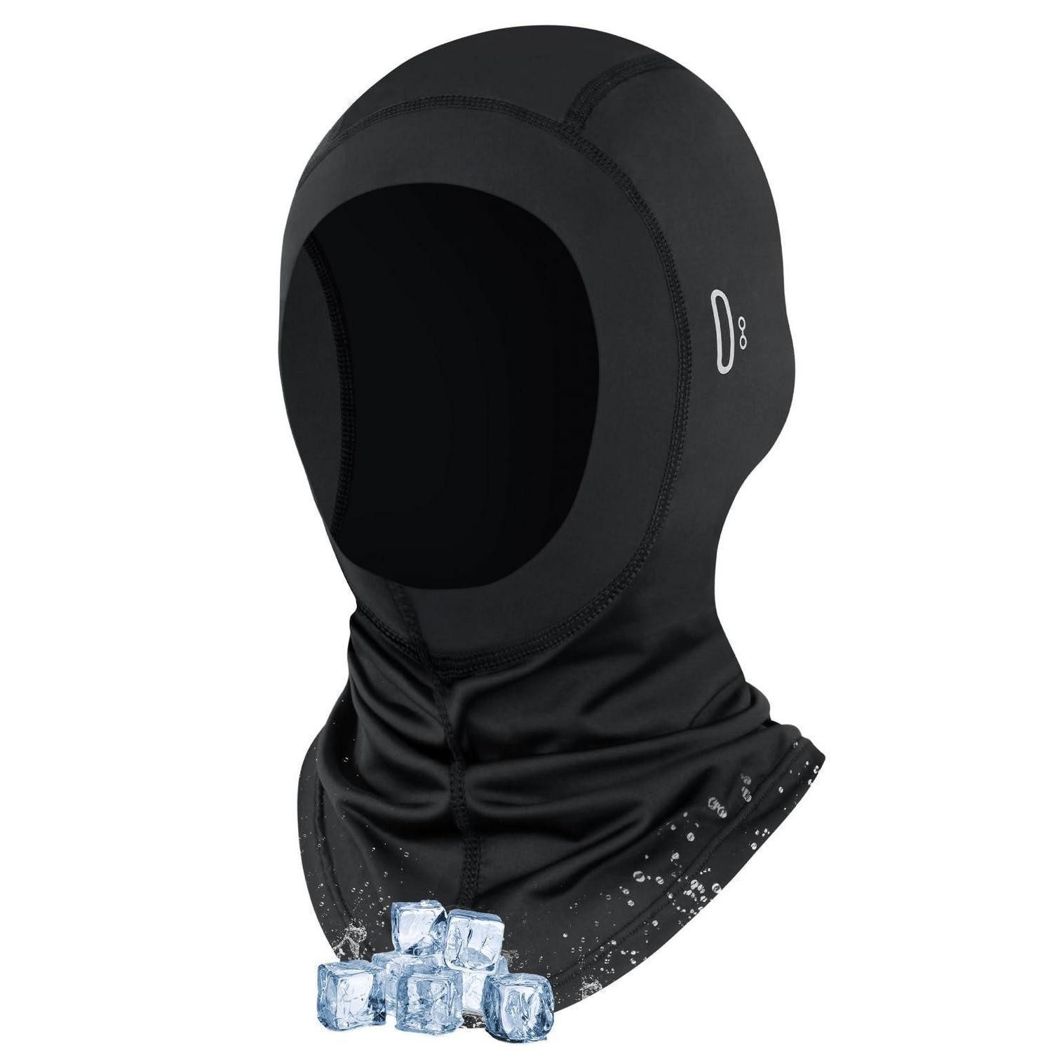Sturmhaube Sturmhaube Atmungsaktiv Brillenlöcher Herren Damen Motorrad Schwarz