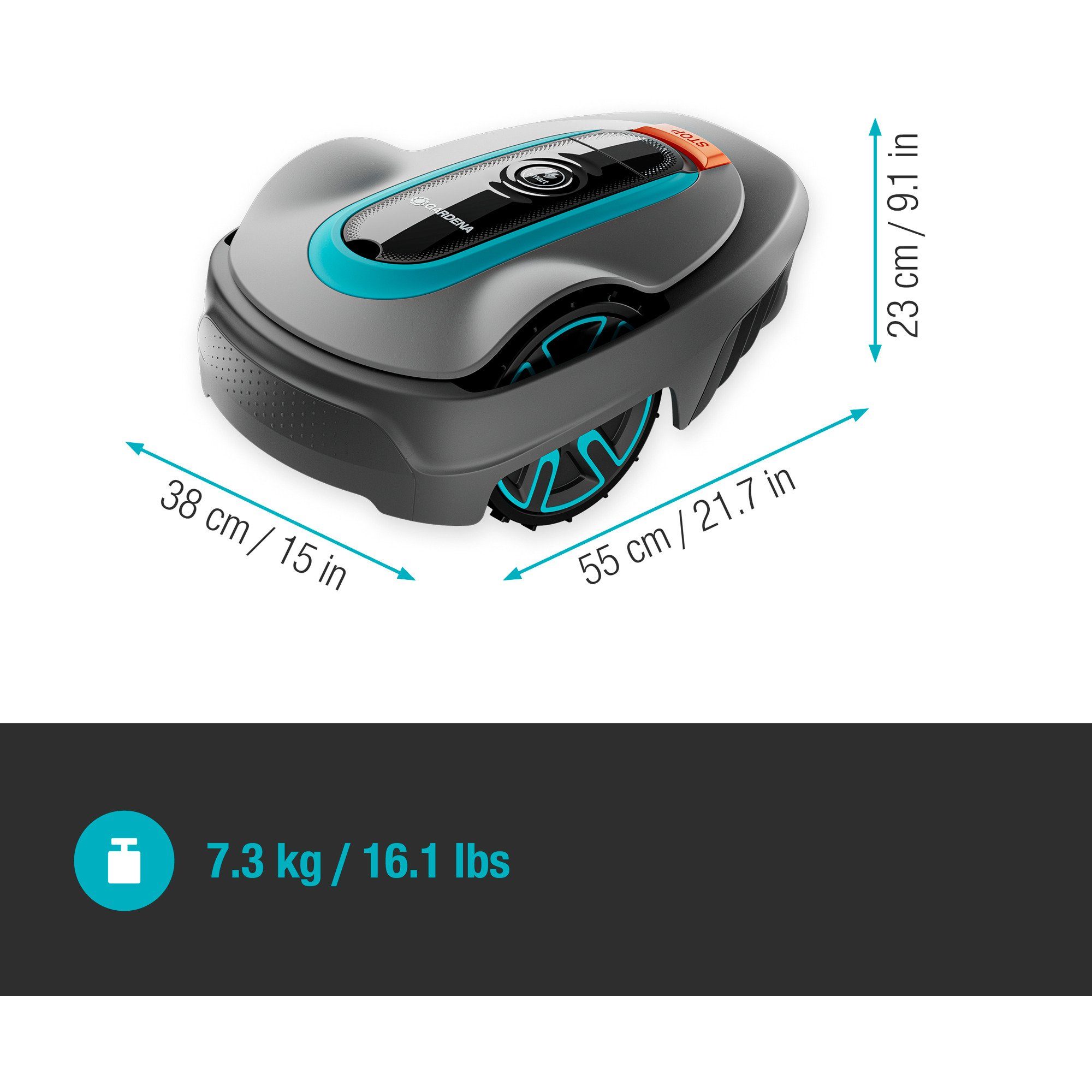 GARDENA robotic lawnmower GARDENA robotic lawnmower smart SILENO city 600m² set